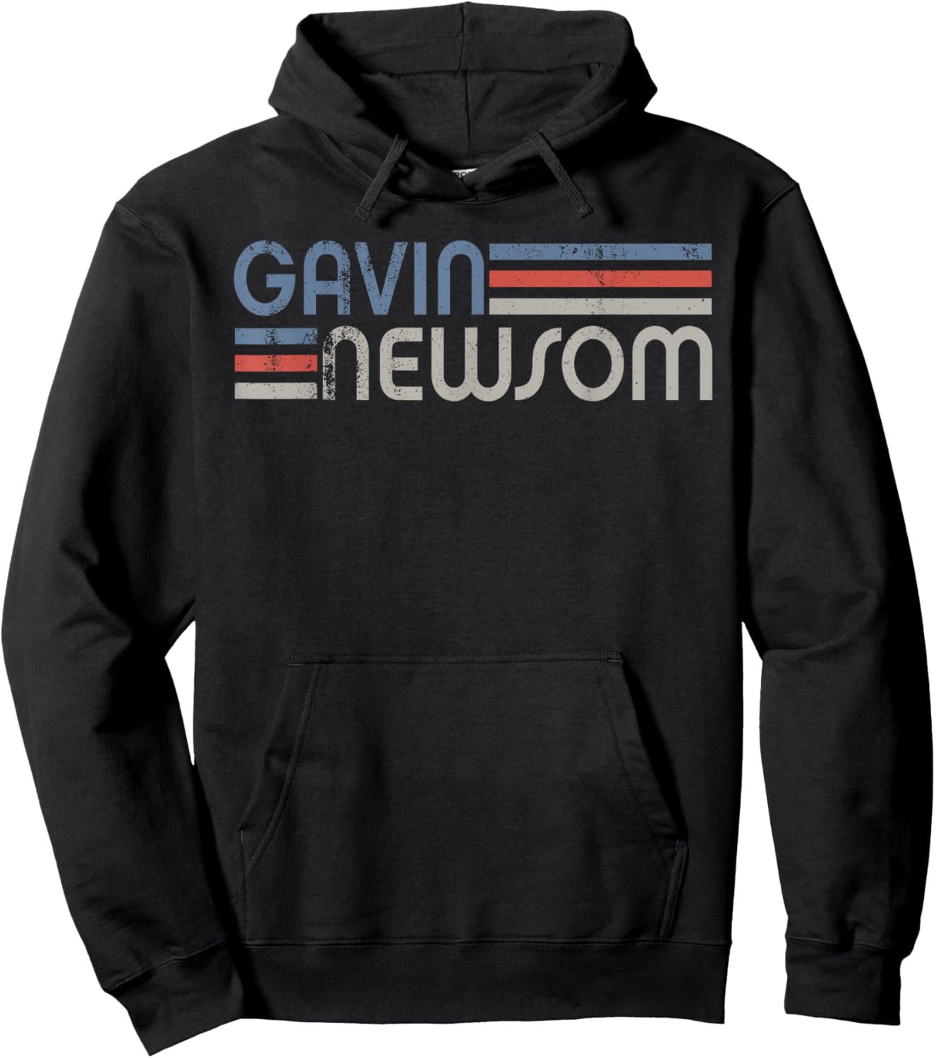 Vintage Gavin Newsom 2028, Newsom For President 2028 Hoodie - Hoodie | Black