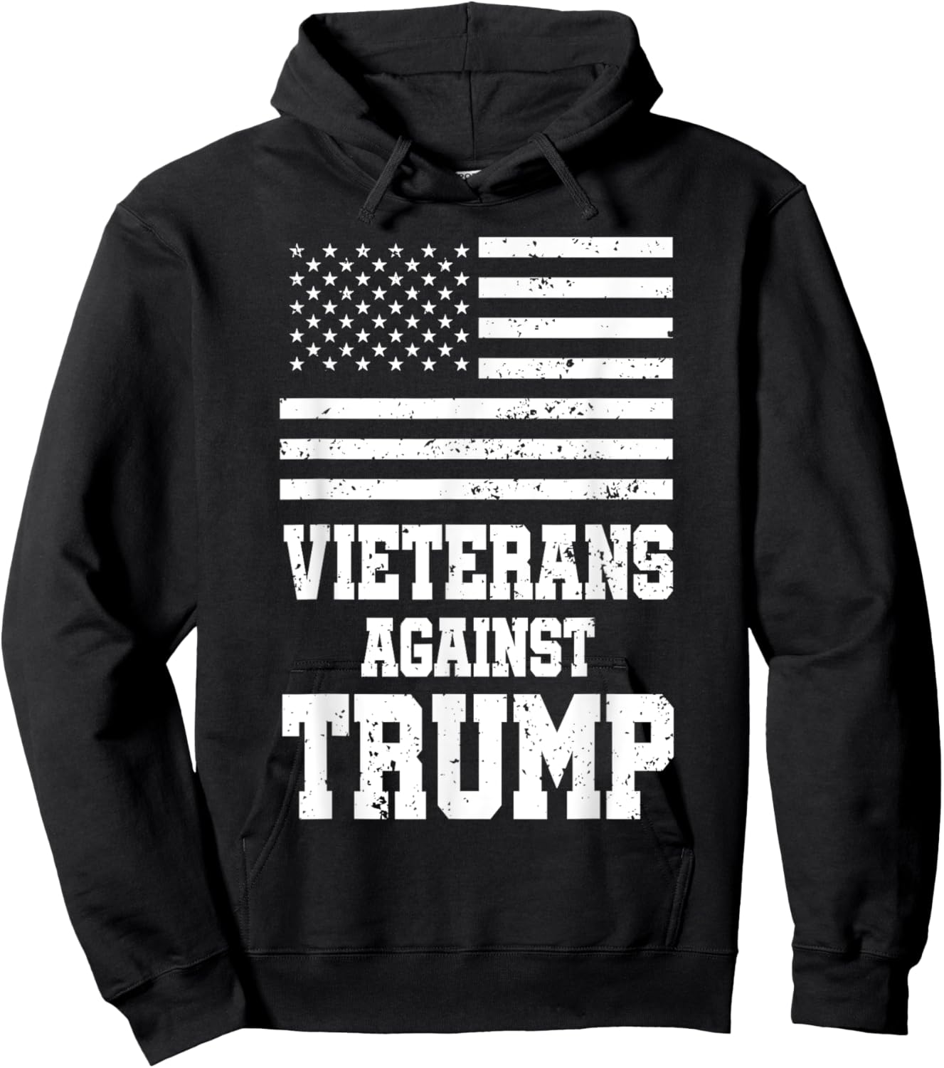 Veterans Against Trump Hoodie - Hoodie | Black