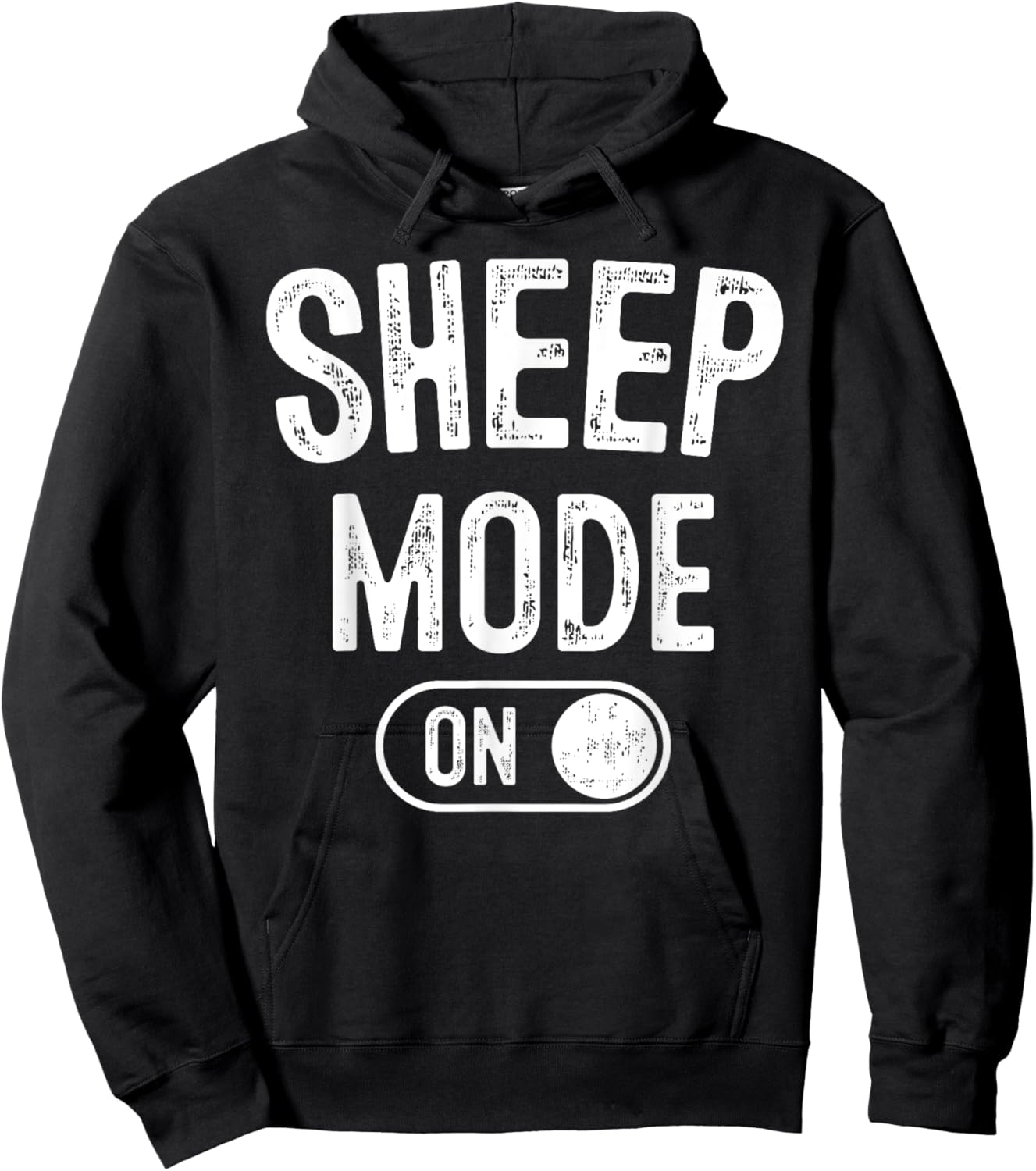 Sheep Mode On Costume Funny Farmer Gift Animal Lover Hoodie - Hoodie | Black