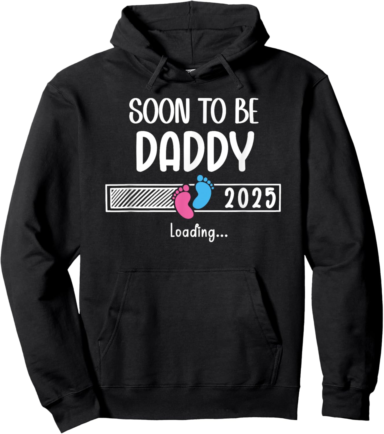 Soon to Be Daddy 2025 Loading Father First Time Dad est 2025 Hoodie - Hoodie | Black