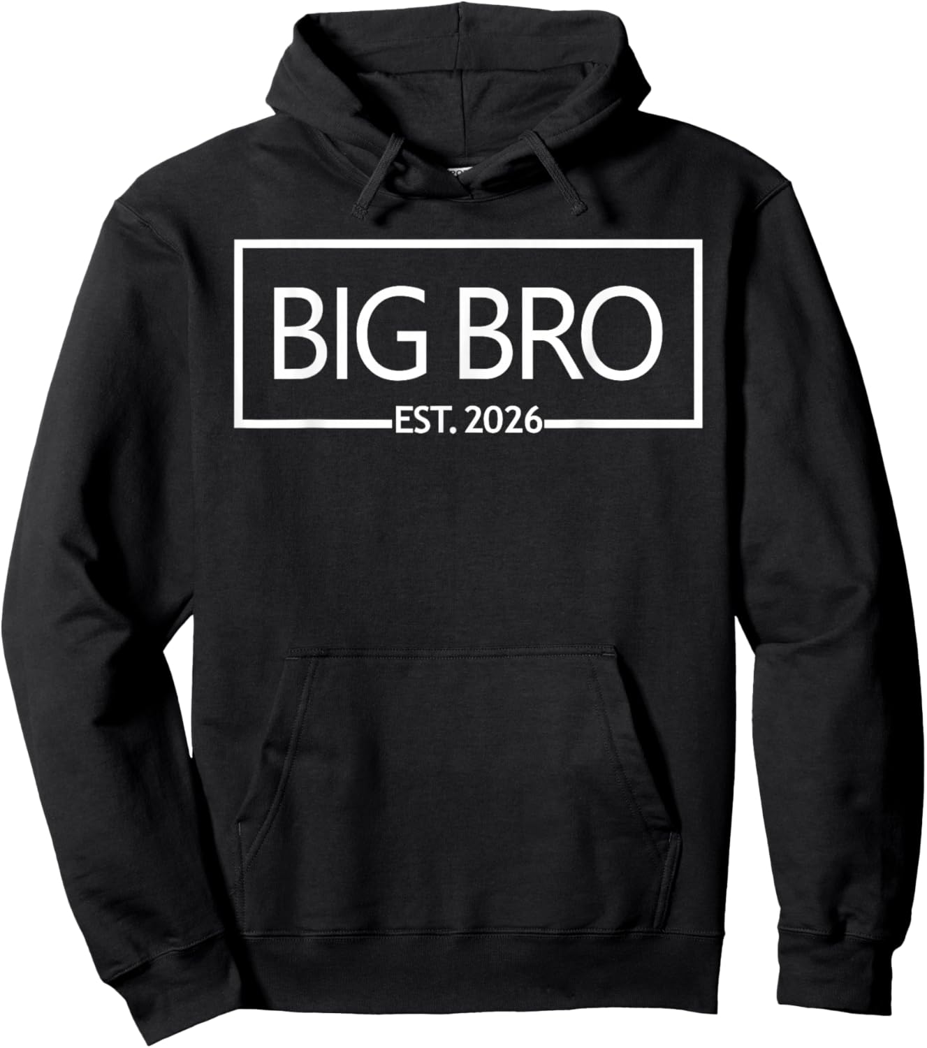 Big Bro Est. 2026 Promoted to Big Brother Announcement Hoodie - Hoodie | Black
