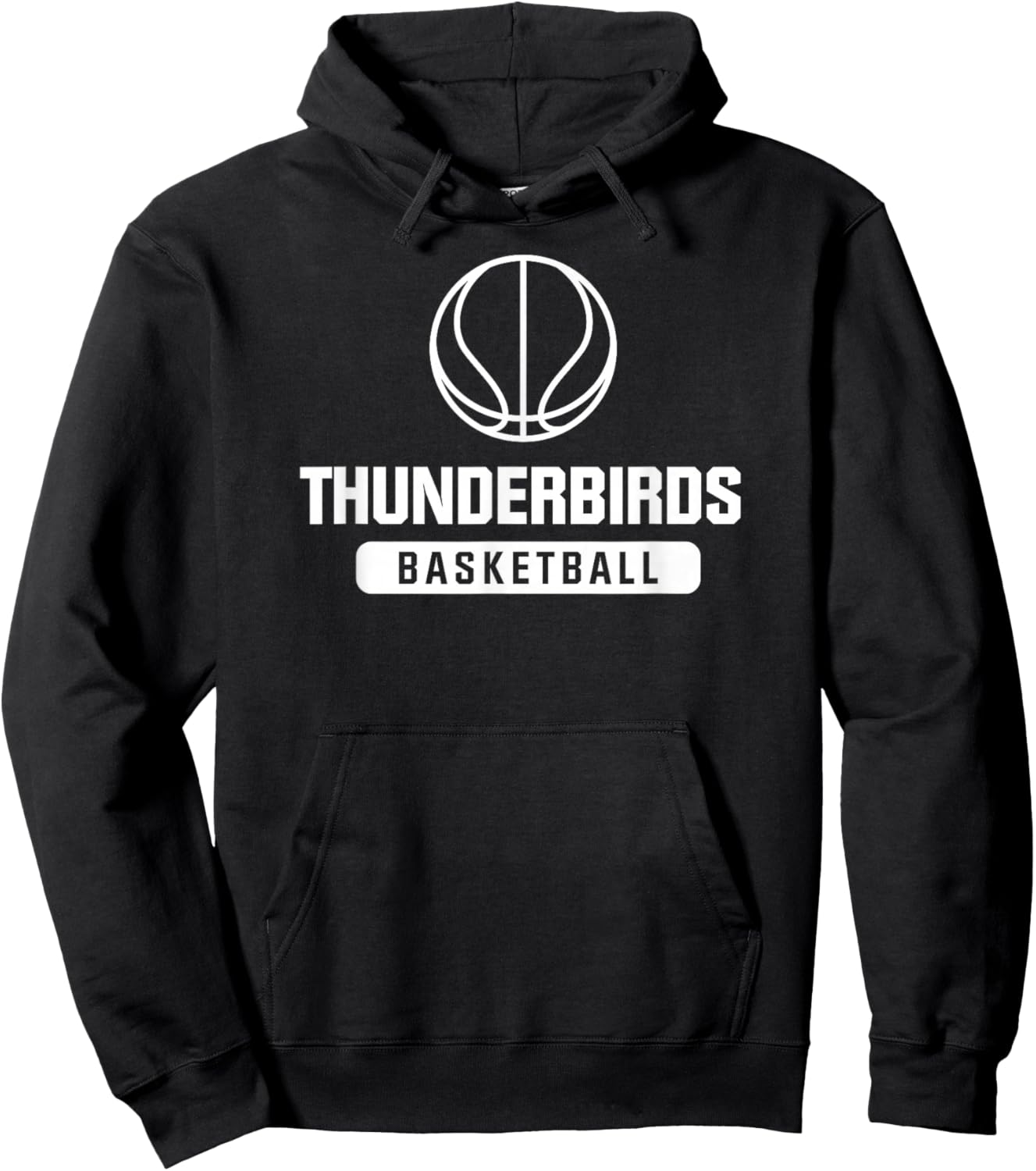 Thunderbirds Basketball for Youth, Middle, and High Schools Hoodie - Hoodie | Black