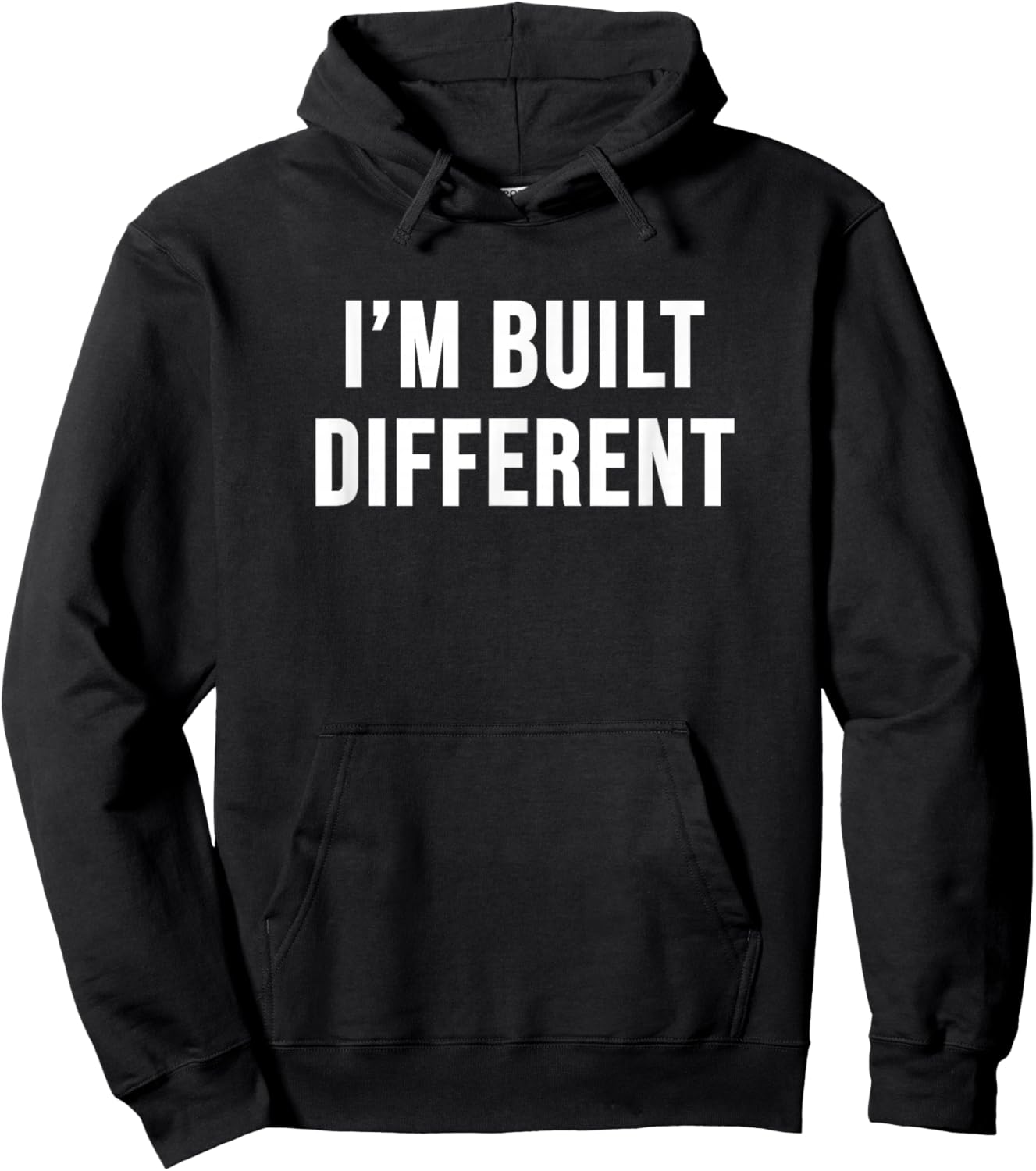I'm Built Different Hoodie - Hoodie | Black