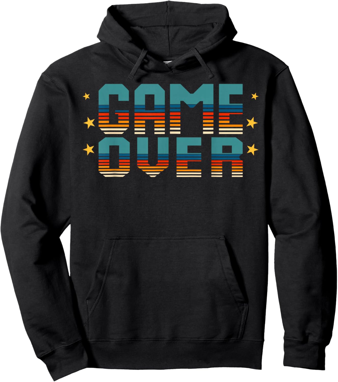 Funny Game Over Game Night Host Trivia Board Game Retro Hoodie - Hoodie | Black
