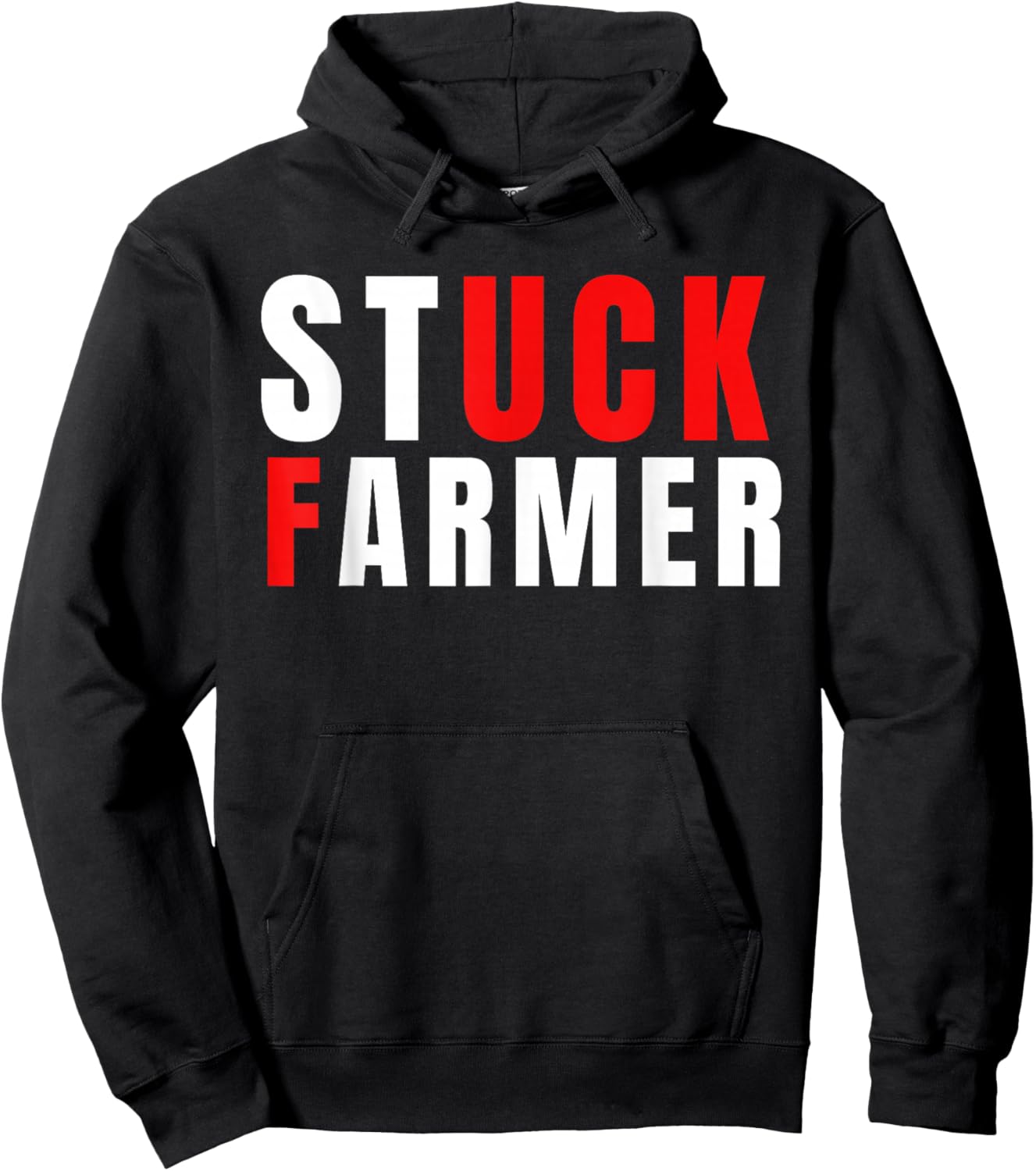 Funny Stuck Farmer Keir Starmer Parody - Political Humor Hoodie - Hoodie | Black