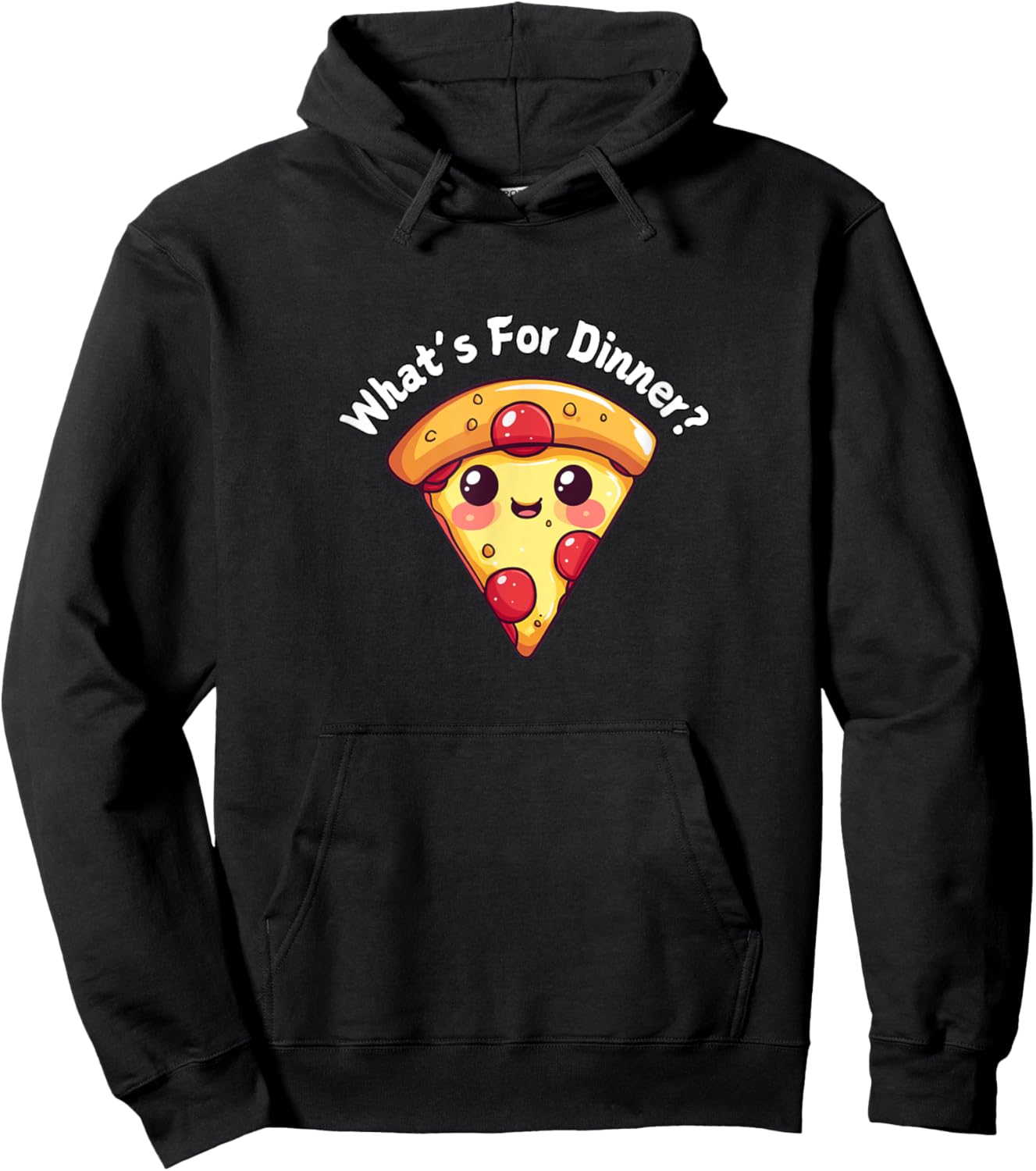 What's For Dinner? Pepperoni Pizza Hoodie - Hoodie | Black