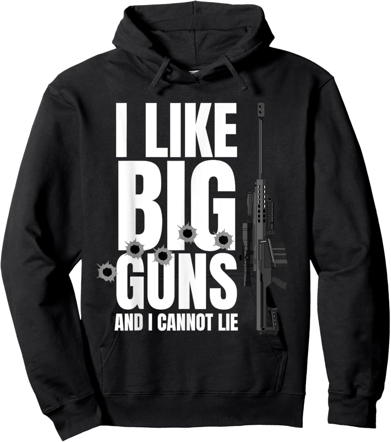 Barrett 50Cal Gun Love 2nd Amendment Adult Pro Gun Men Women Hoodie - Hoodie | Black