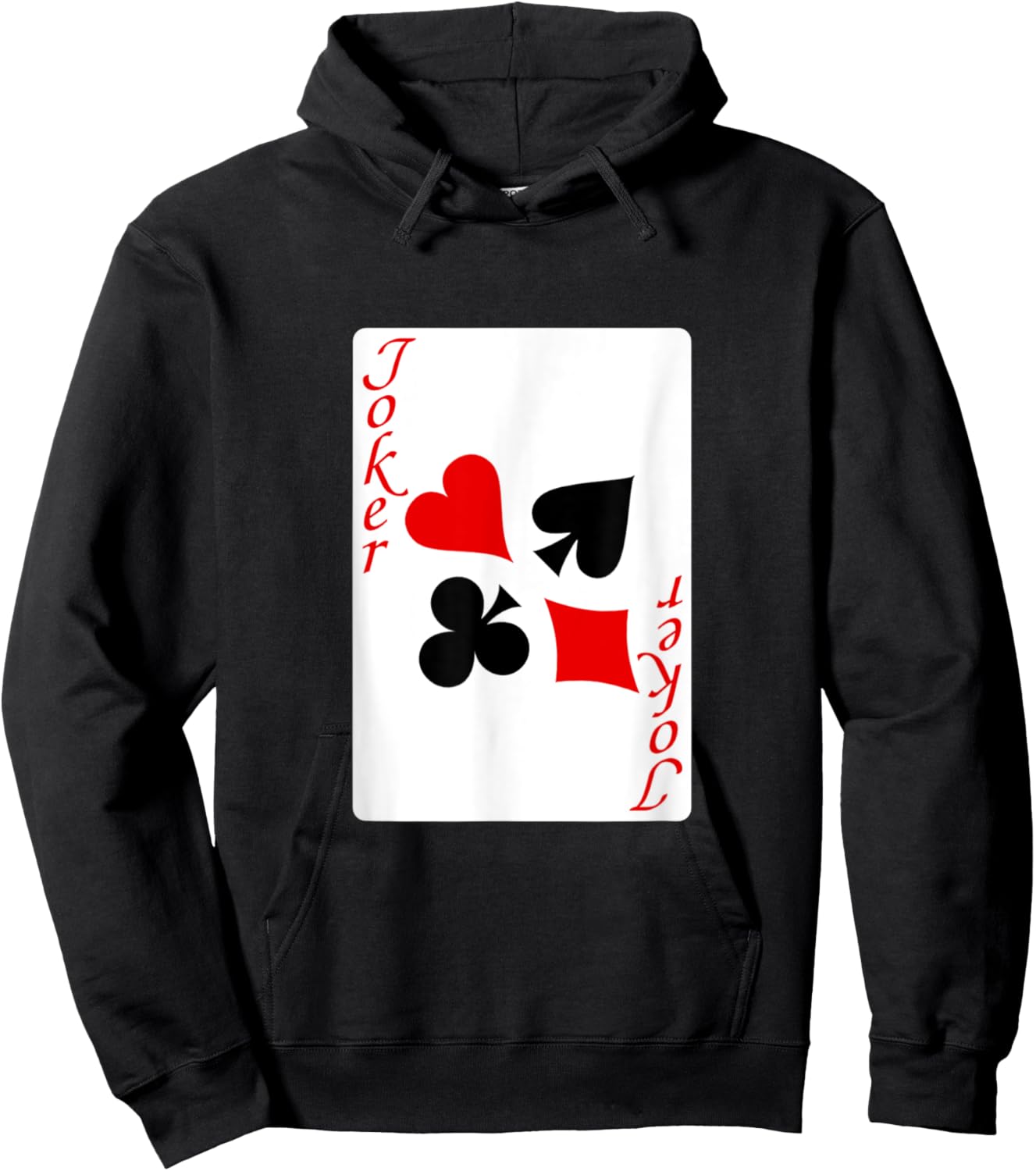 funny halloween shirt 2025 Joker - Playing Card Costume Hoodie - Hoodie | Black