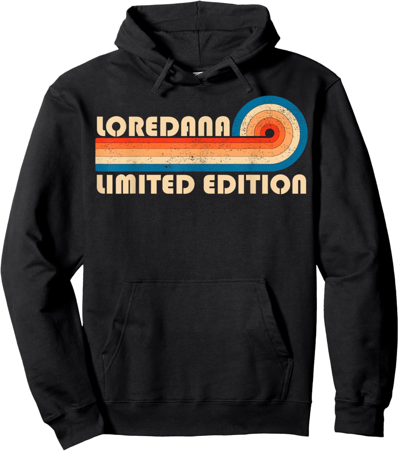 LOREDANA First Name Funny Retro Vintage Birthday Hoodie - Hoodie | Black