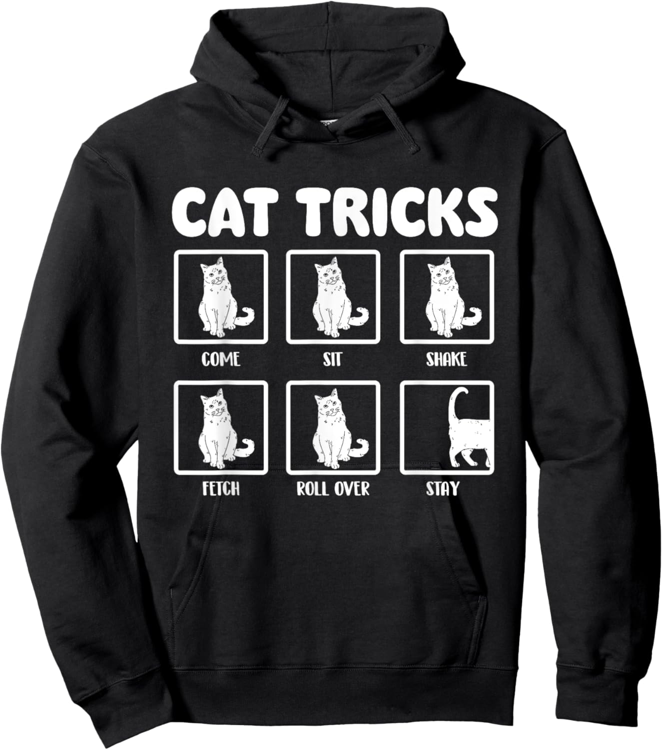 Cat Tricks - Cat Lover Kitten Owner Kitty Women Girls Kids Hoodie - Hoodie | Black