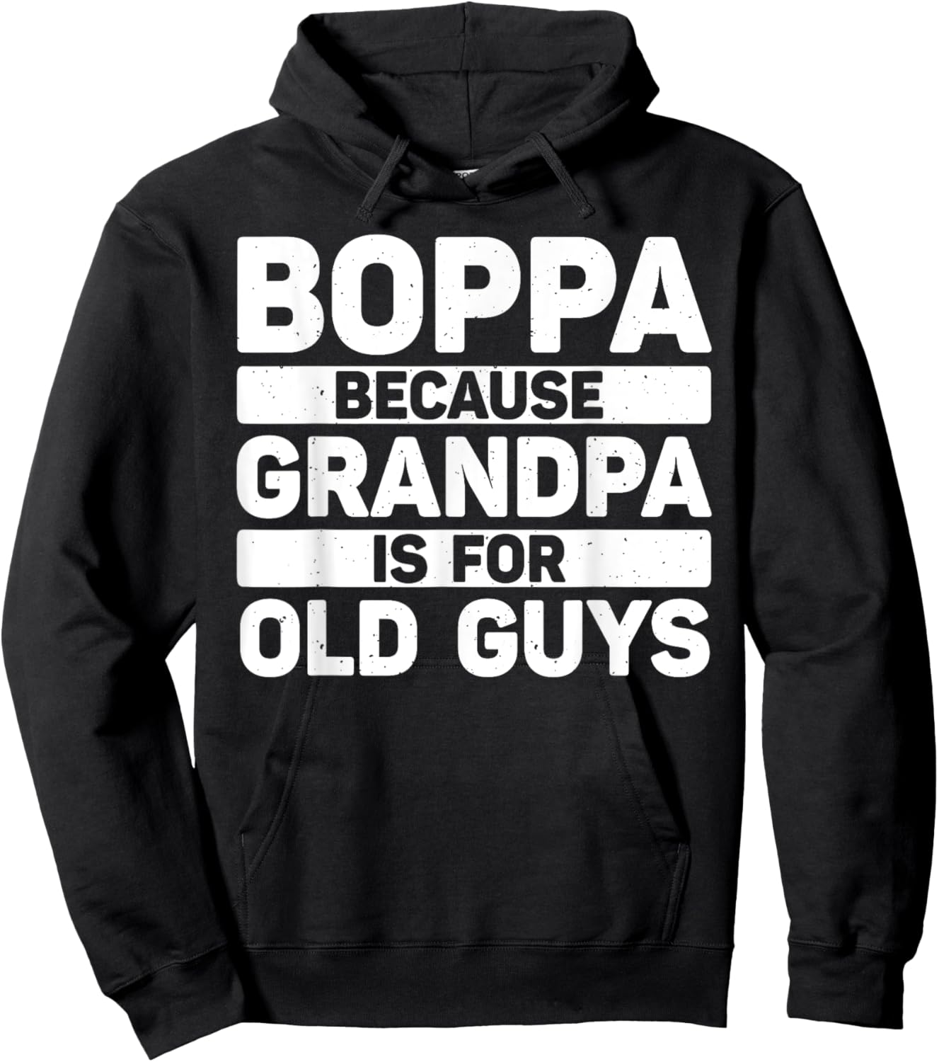 Boppa Design For Grandpa From Grandkids Father's Day Boppa Hoodie - Hoodie | Black