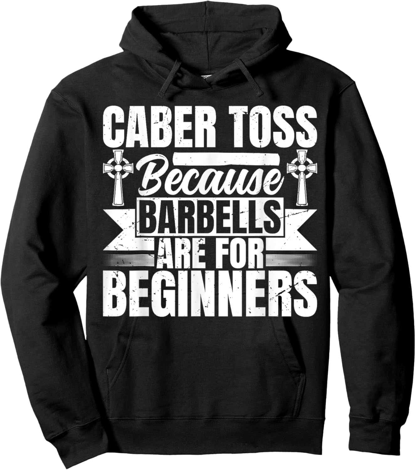 Caber Toss - Highland Games Hoodie - Hoodie | Black
