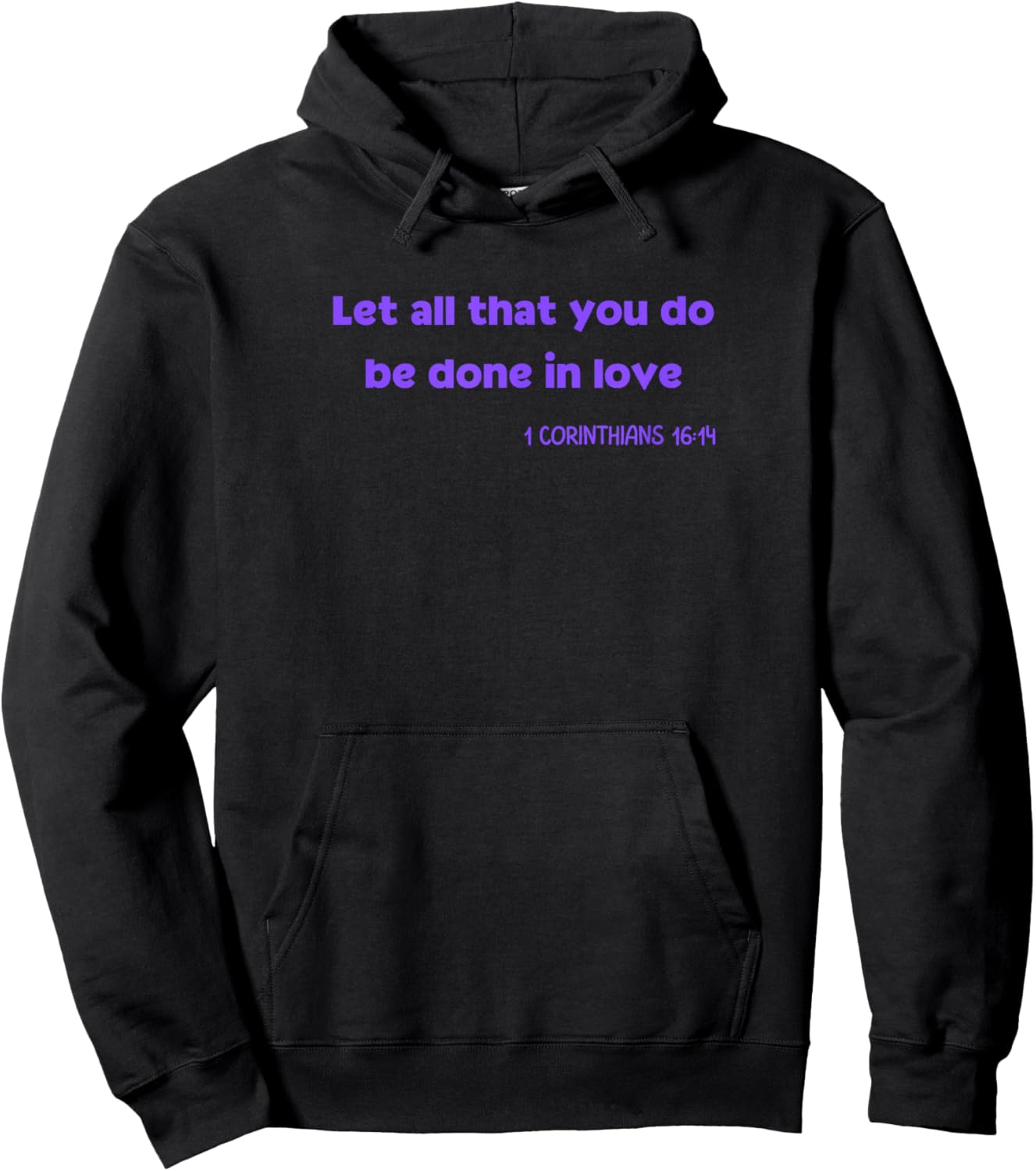 Christian Faith Based Motivational Bible Verse Hoodie - Hoodie | Black