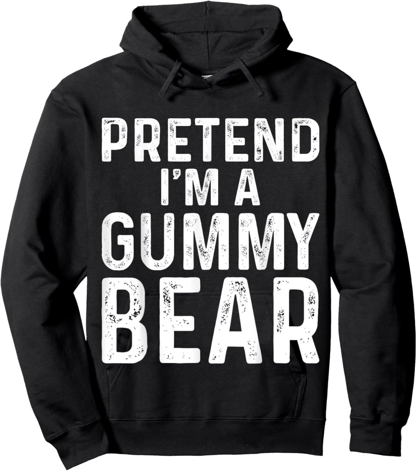 Pretend I'm A Gummy Bear Halloween Costume Hoodie - Hoodie | Black