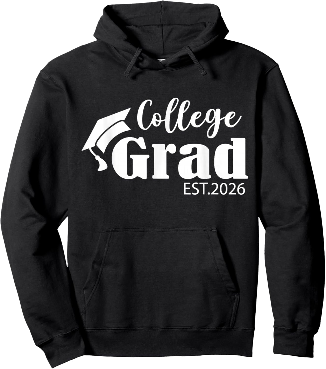 Funny 2026 College Graduate Graduation Grad Students Seniors Hoodie - Hoodie | Black
