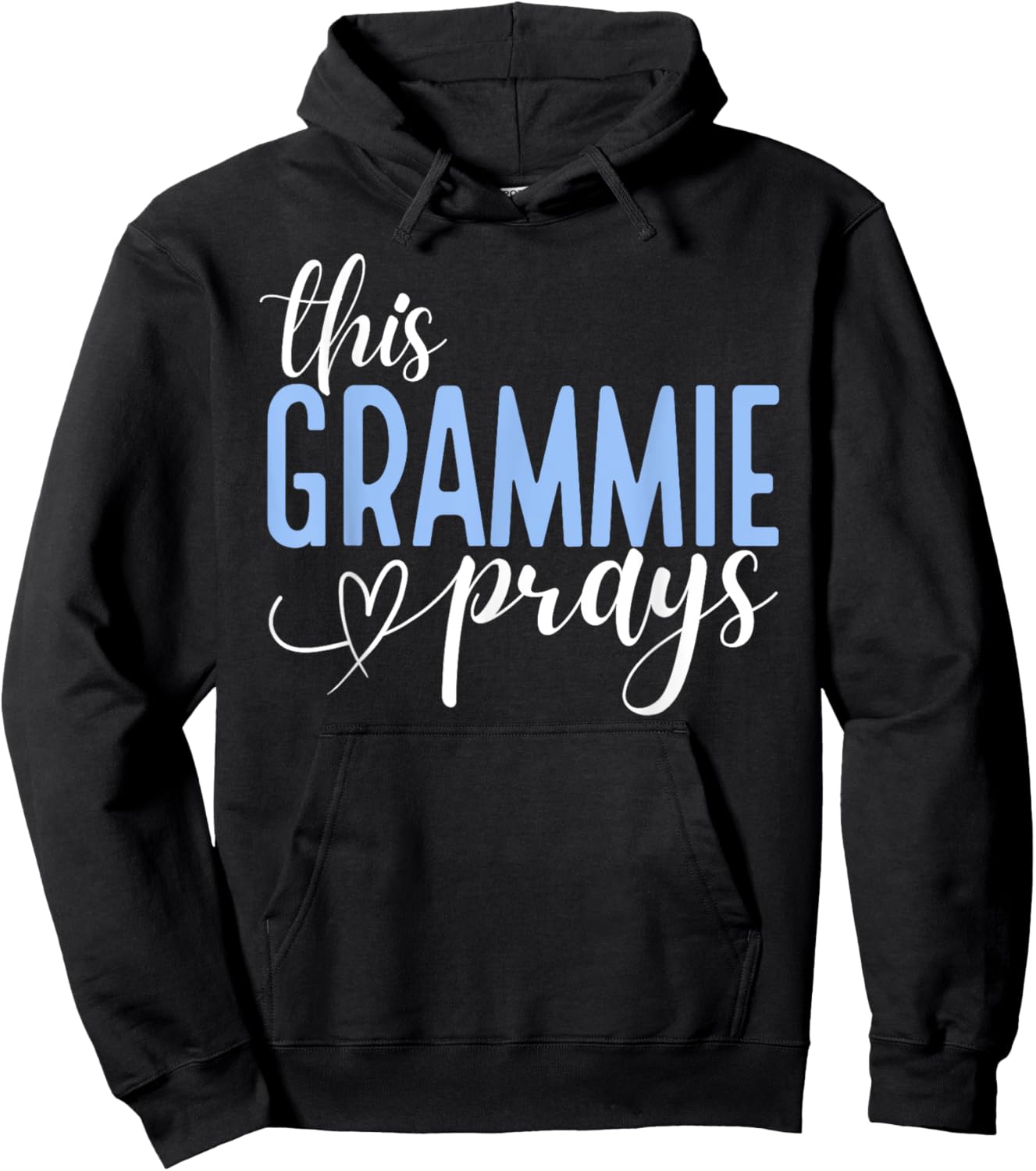 This Grammie Prays Perfect Christian Grandma Hoodie - Hoodie | Black