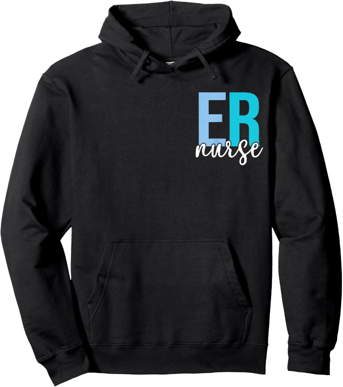 ER Nurse Emergency Department Emergency Room 2 Sided Hoodie - Hoodie | Black