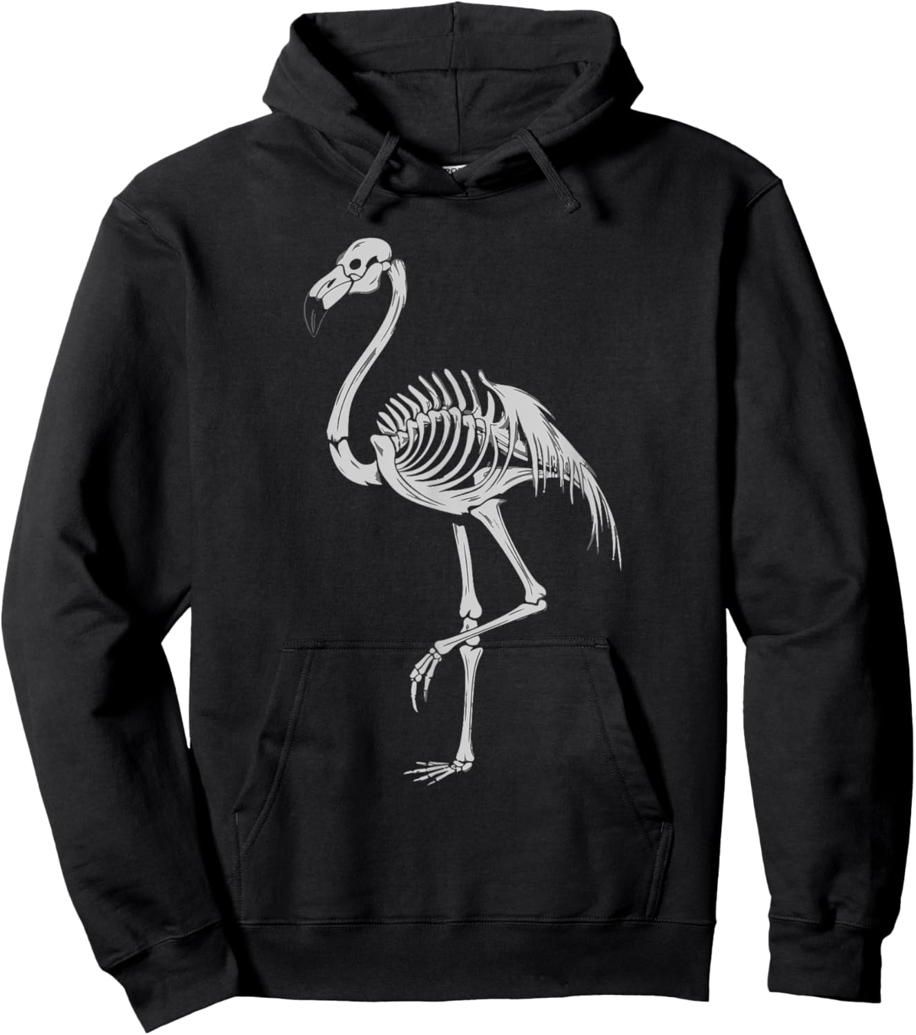 Flamingo Skeleton Hoodie - Hoodie | Black