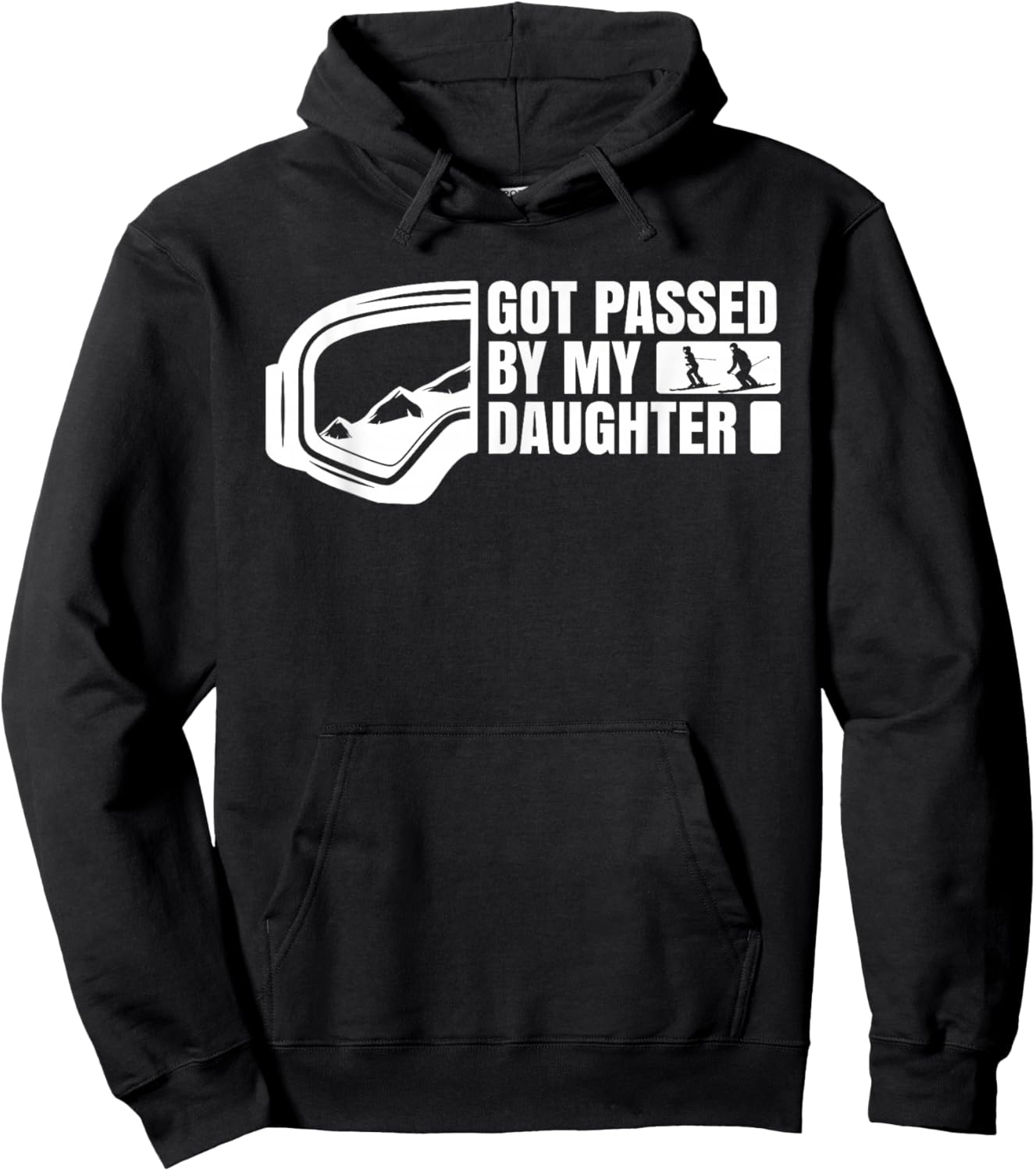 Got Passed by My Daughter Funny Idea for Skier Lovers Hoodie - Hoodie | Black