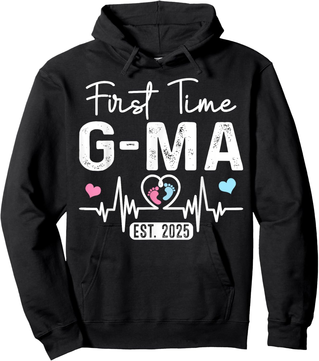 Vintage First Time G-Ma Est. 2025 New G-Ma Hoodie - Hoodie | Black