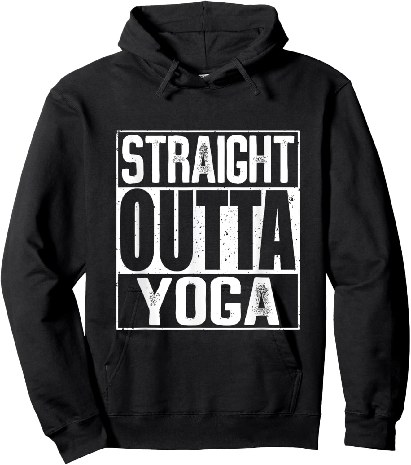 Straight Outta Yoga Hoodie - Hoodie | Black