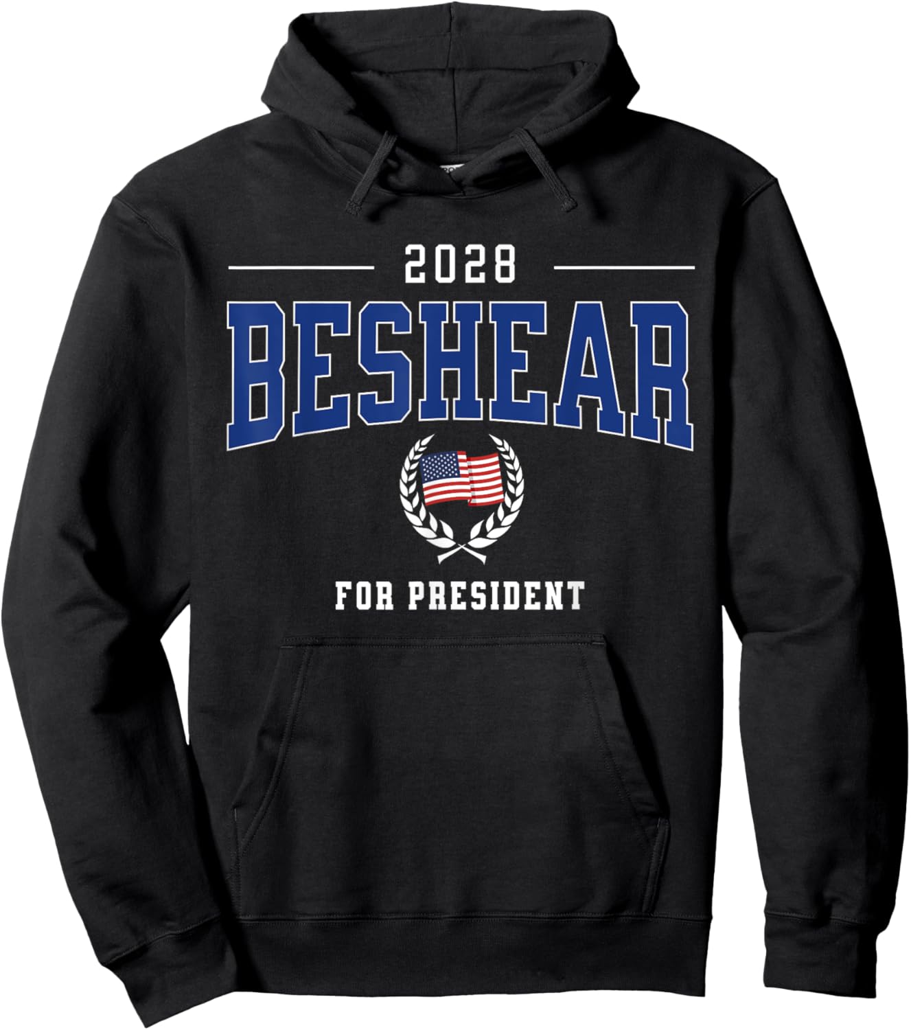 Andy Beshear 2028 for President Democrat Patriotic US Flag Hoodie - Hoodie | Black