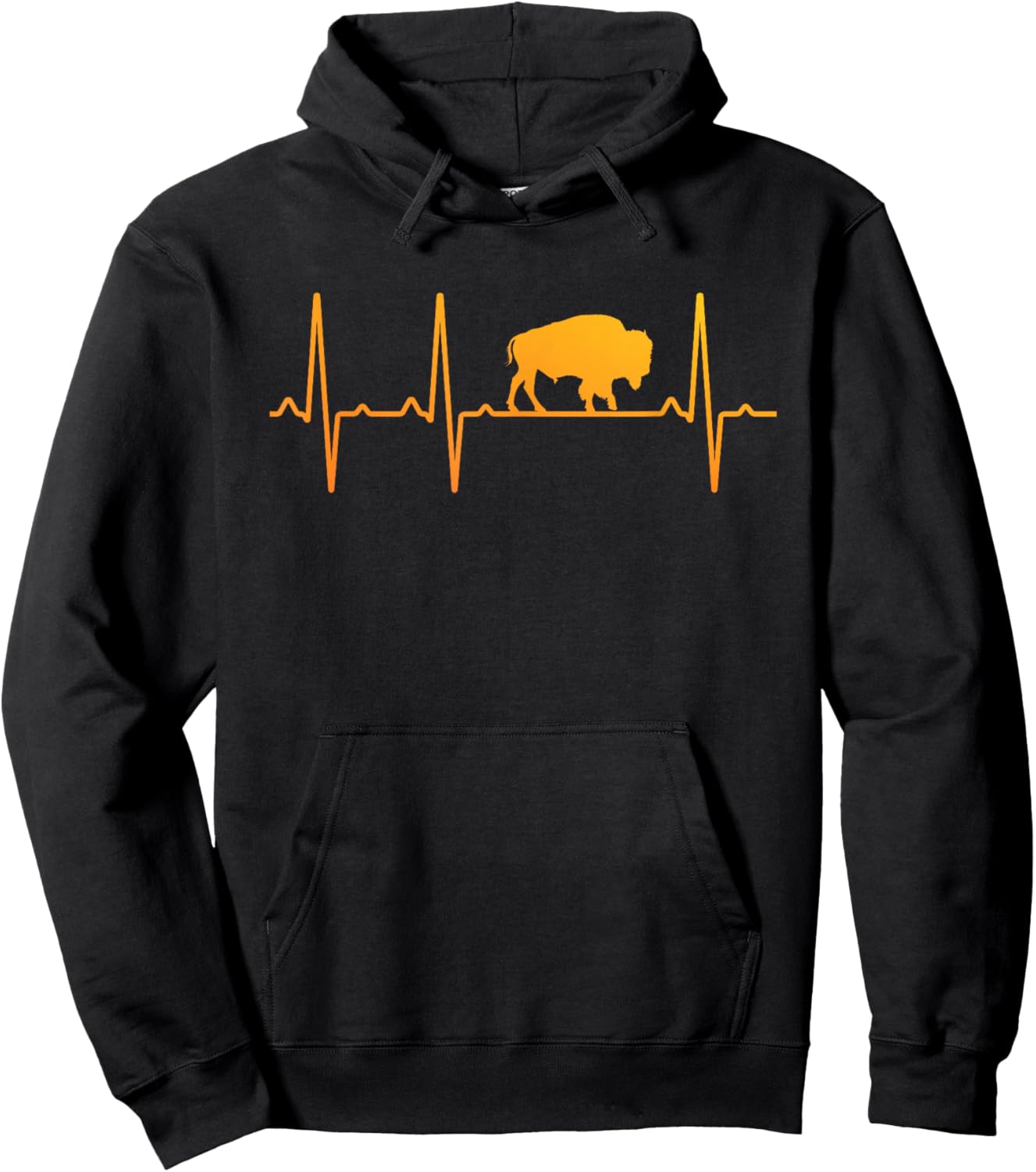 Cool Bison Design Women Kids Buffalo Bison Lovers Hoodie - Hoodie | Black