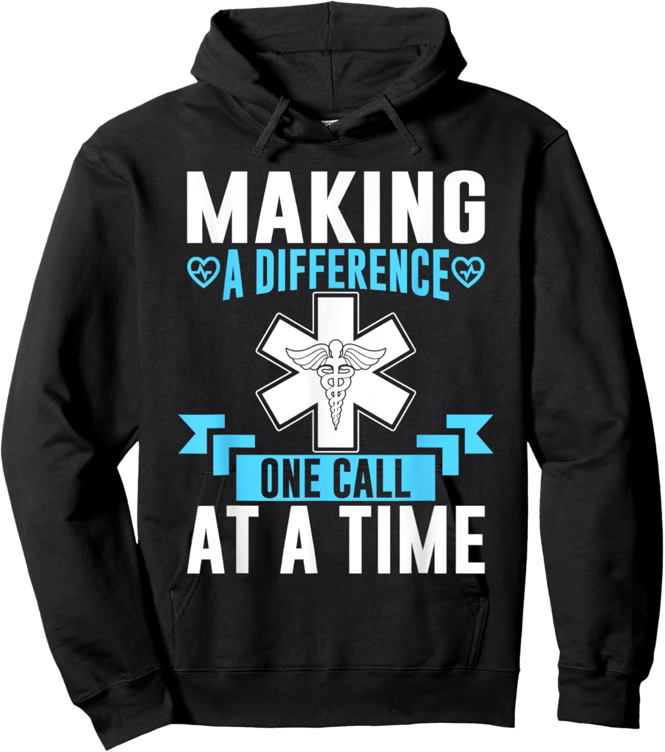 Making a Difference one Call at a Time Paramedic Hoodie - Hoodie | Black