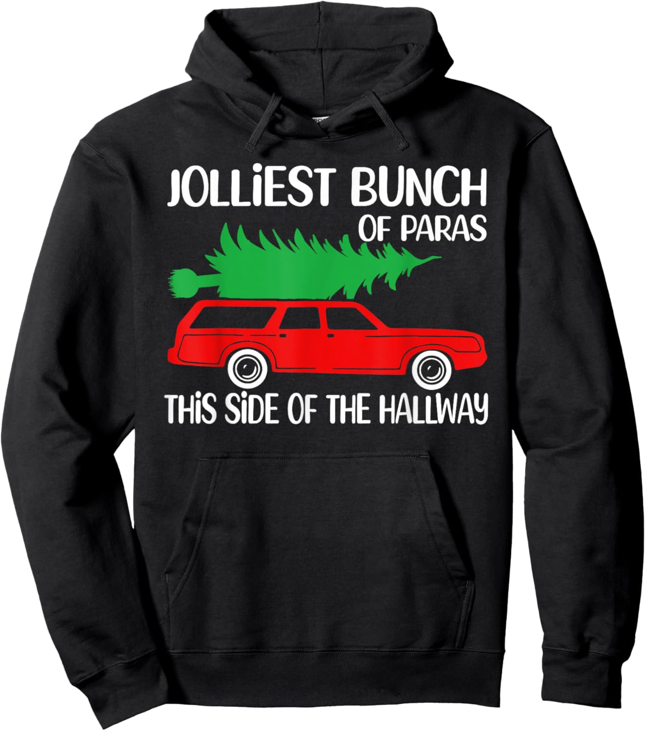 Jolliest Bunch Of Paras This Side Of The Hallway X-mas Hoodie - Hoodie | Black