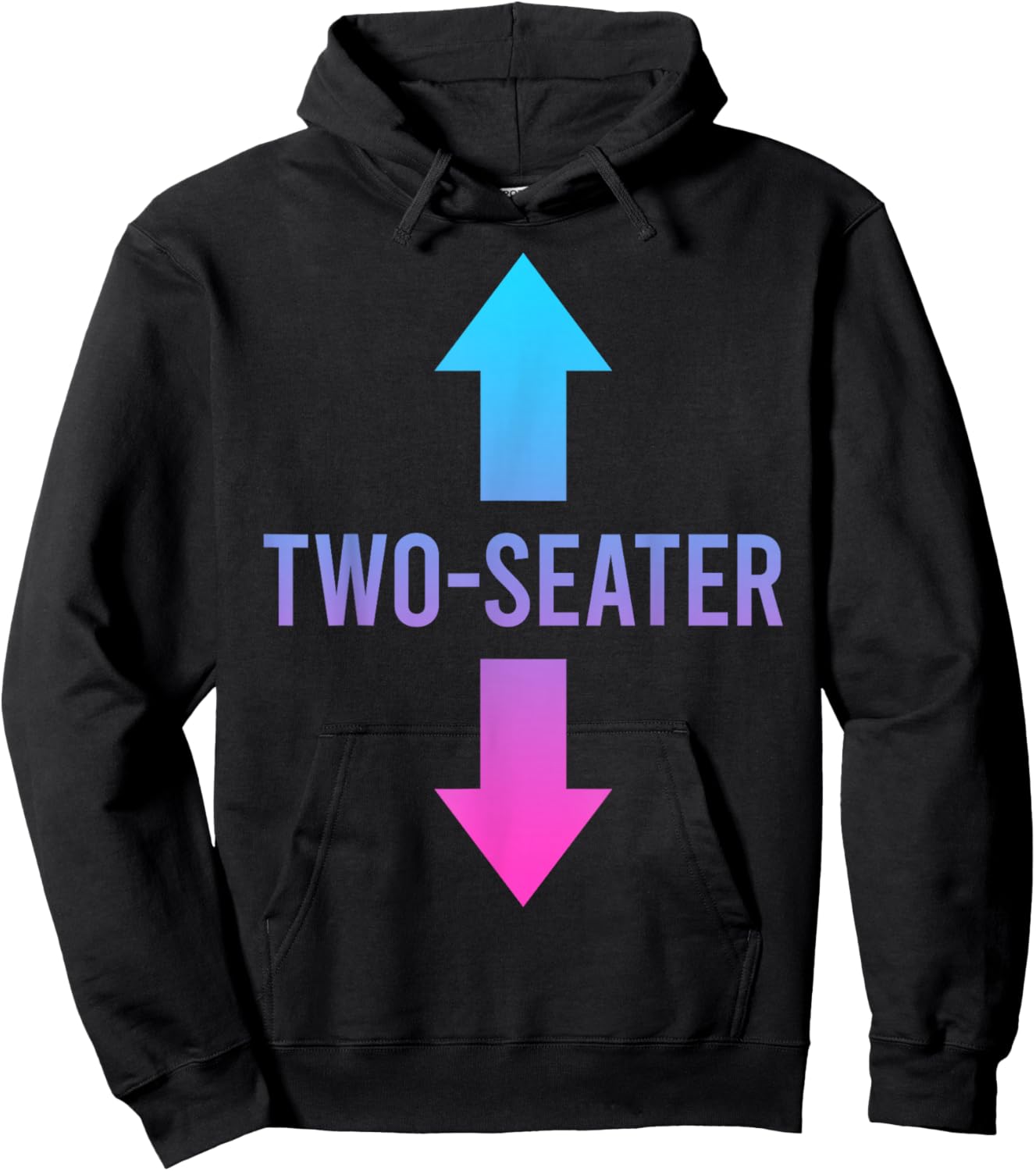 Two Seater, Two-Seater, 2 Seater Hoodie - Hoodie | Black