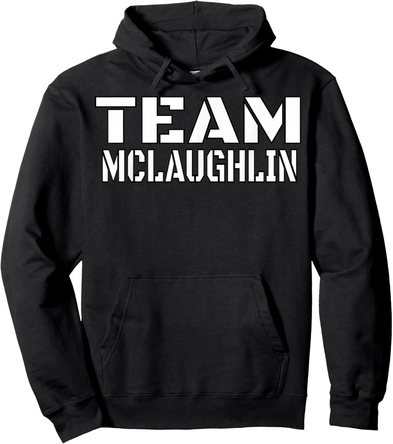 Team McLaughlin Unique Personalized Matching Family Hoodie - Hoodie | Black