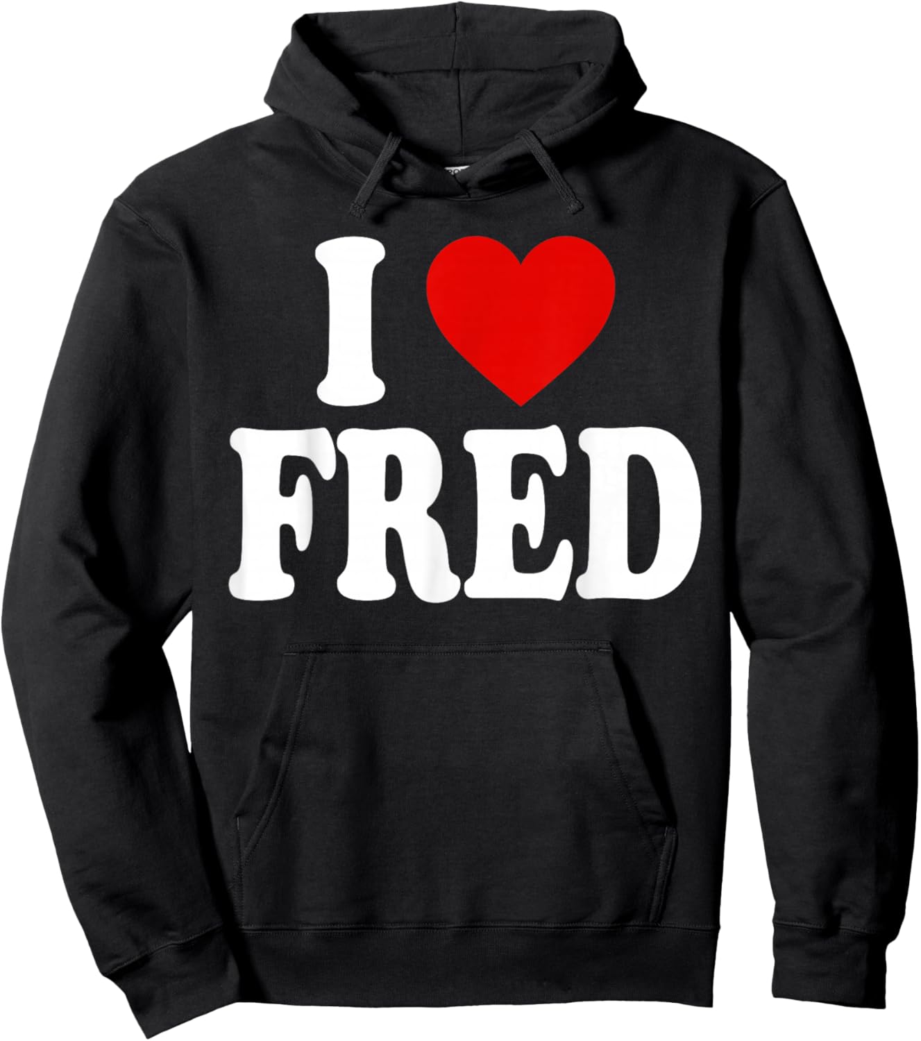 I Heart Love Fred Hoodie - Hoodie | Black
