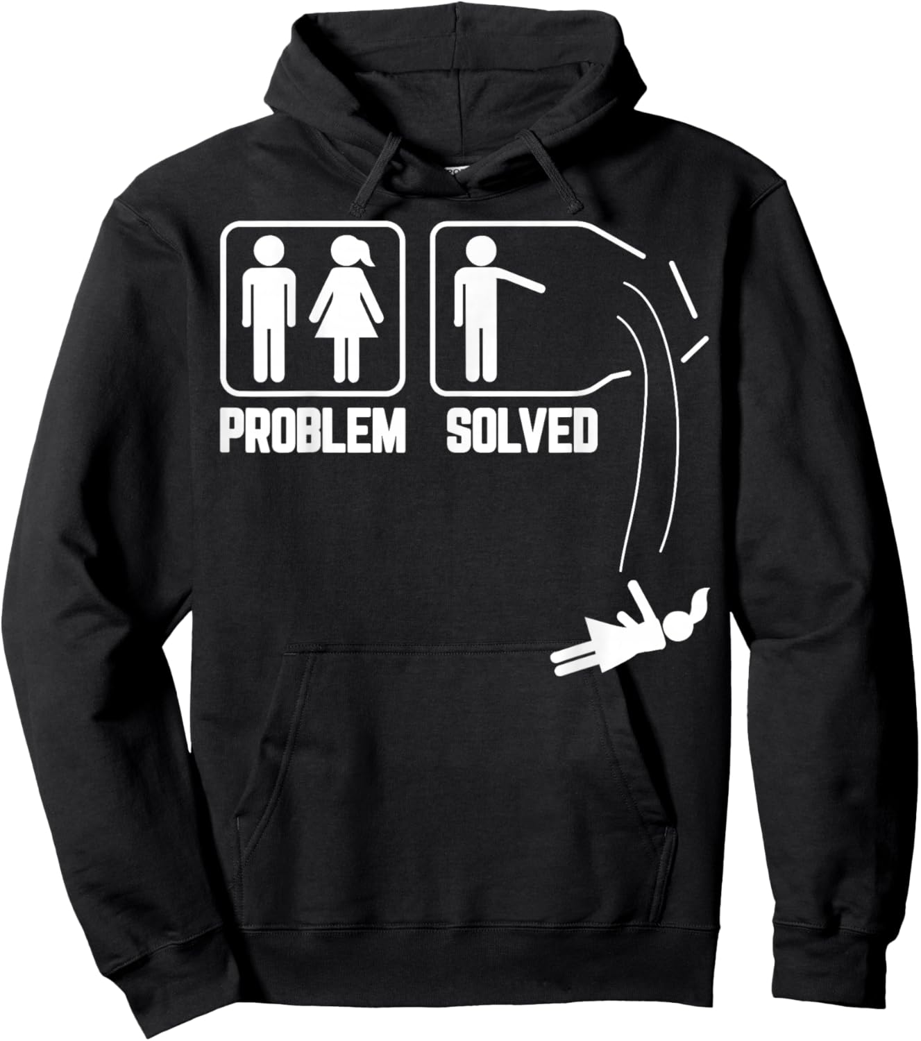 Problem Solved - Funny Divorce Party Divorcee Men Gifts Hoodie - Hoodie | Black