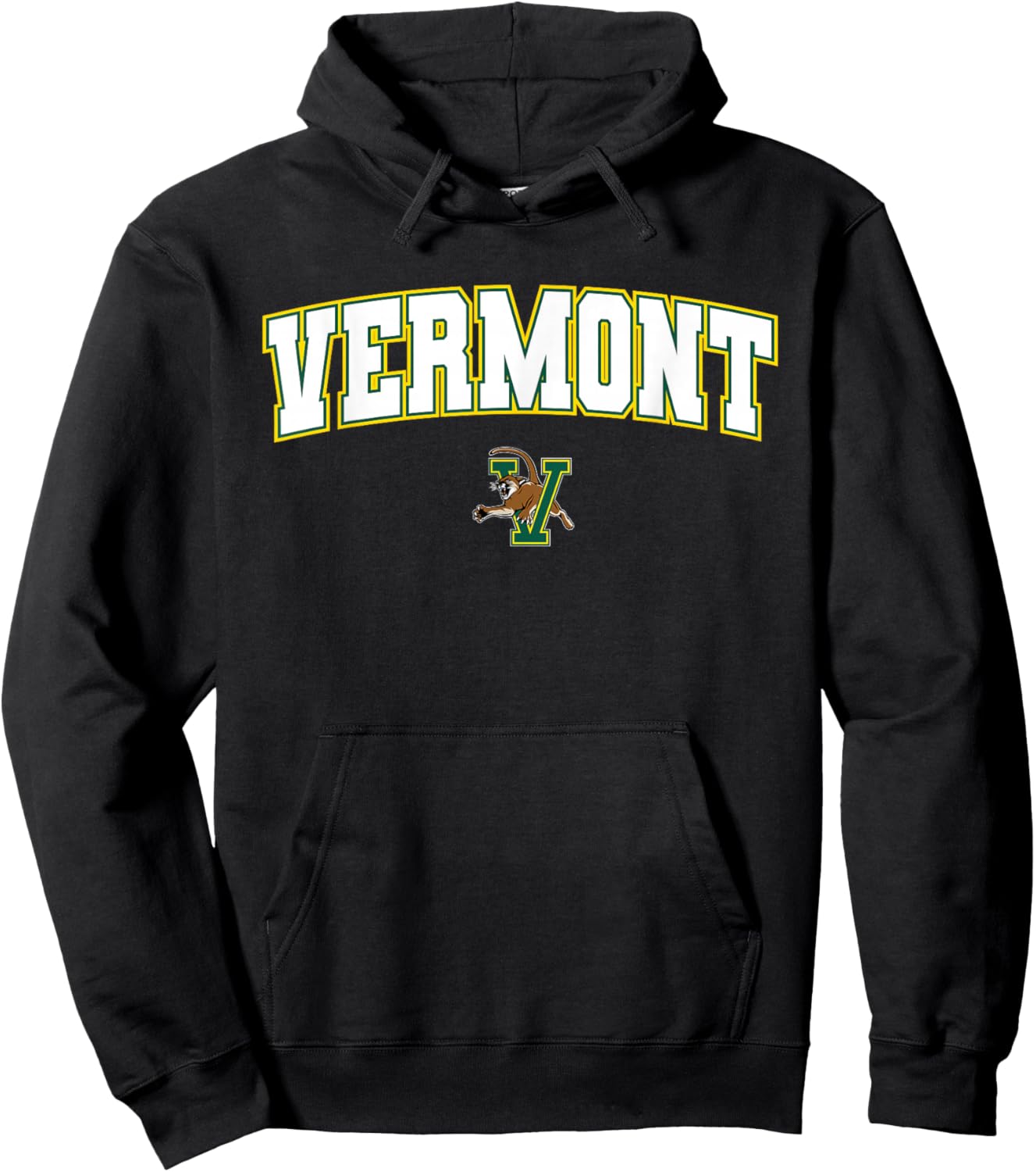 University of Vermont Catamounts Arch Logo Hoodie - Hoodie | Black