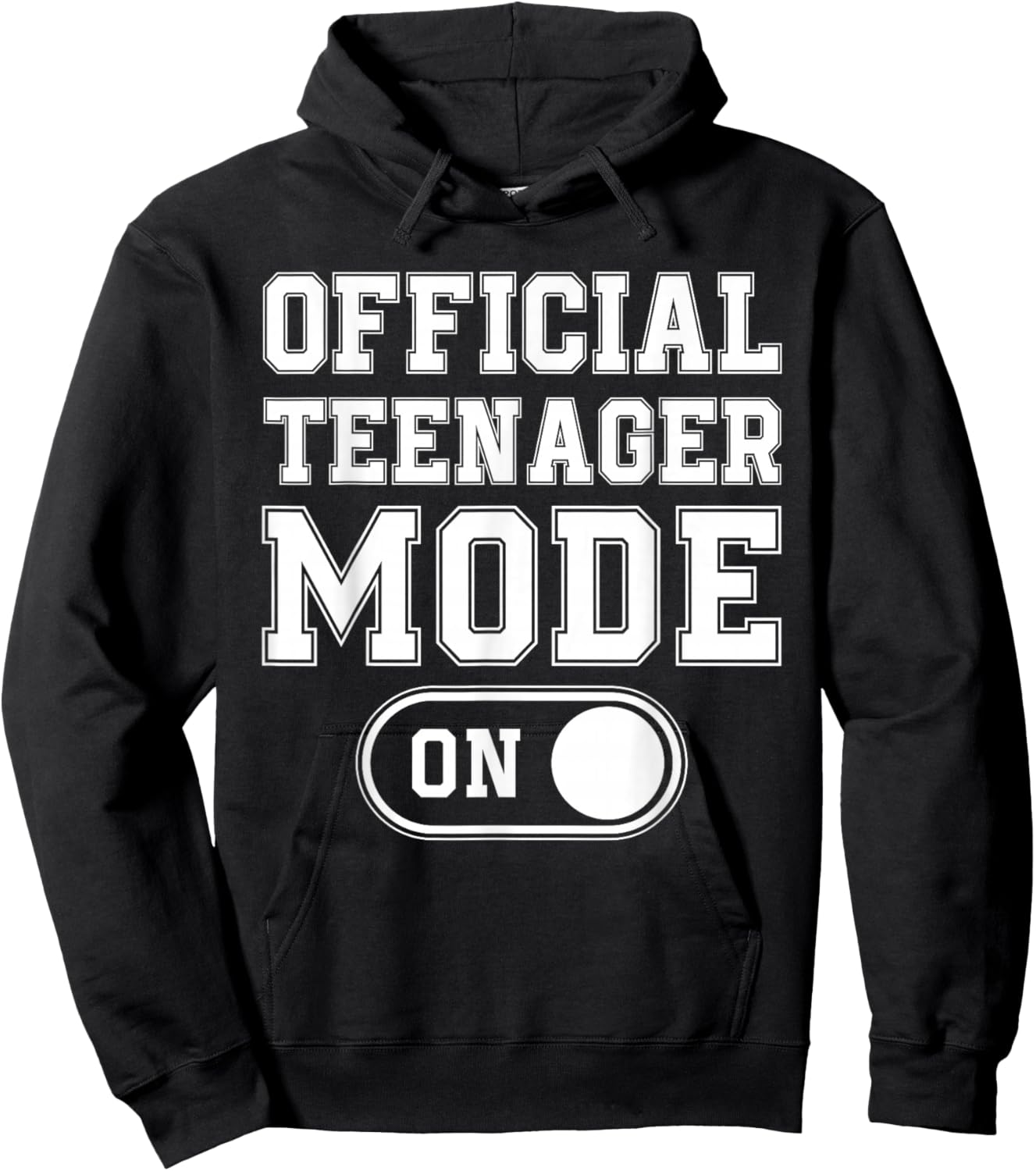 Official Teenager Mode On 13Th Birthday Gifts 13 Years Old Hoodie - Hoodie | Black