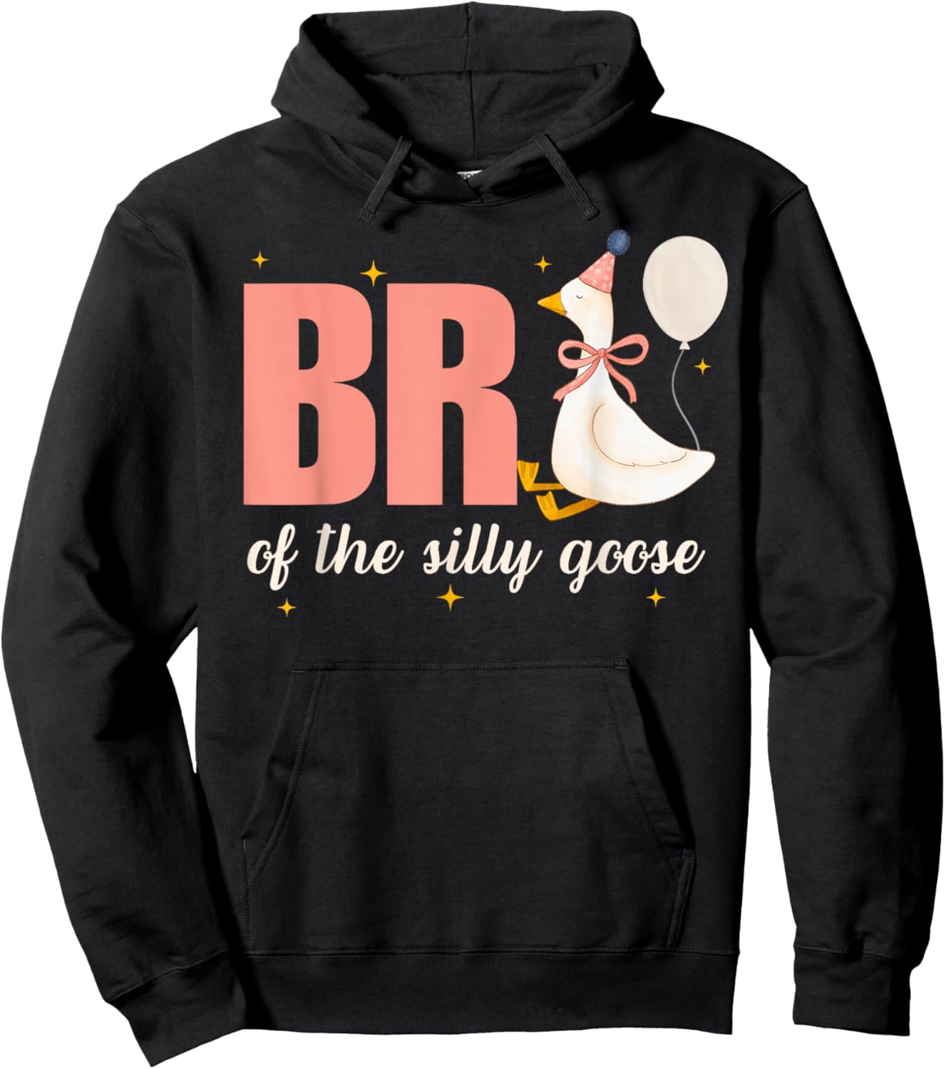 Brother of The Silly Goose Birthday Party Matching Family Hoodie - Hoodie | Black