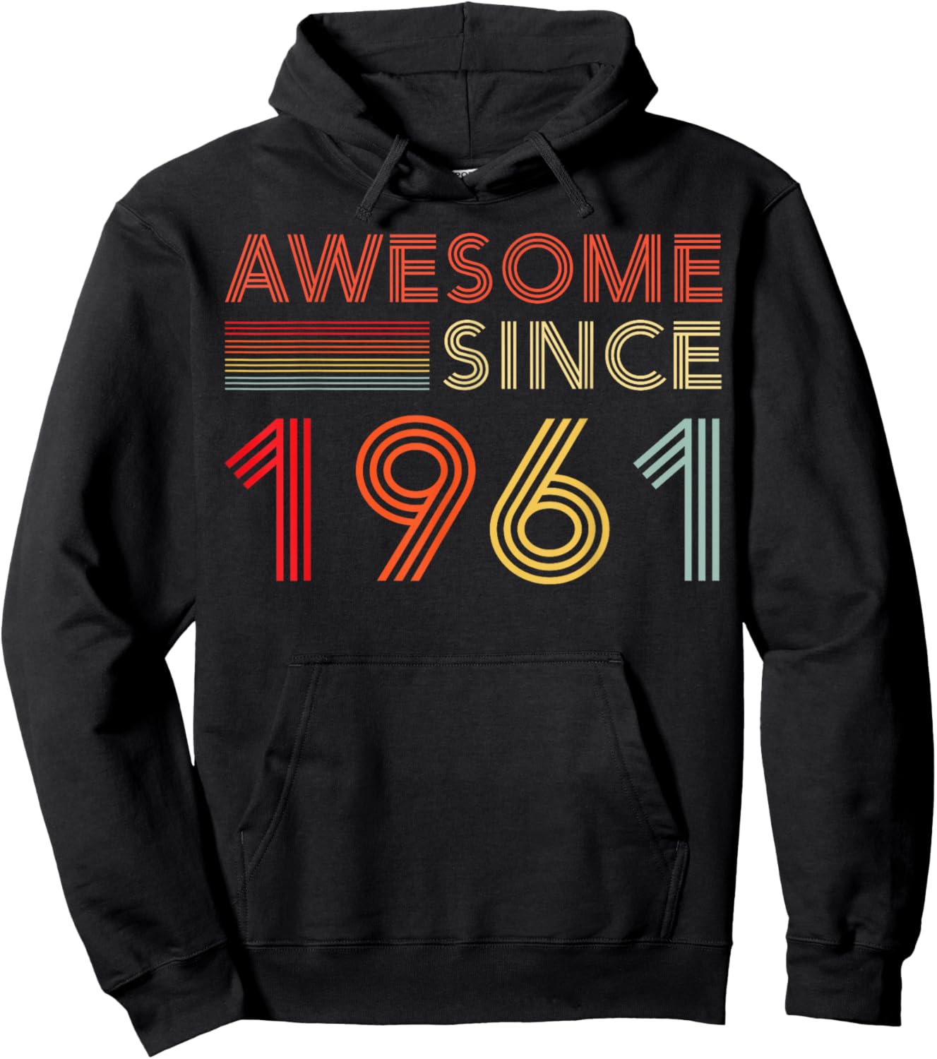 Awesome 65 Birthday Decorations Men 65yr 1961 65th Birthday Hoodie - Hoodie | Black