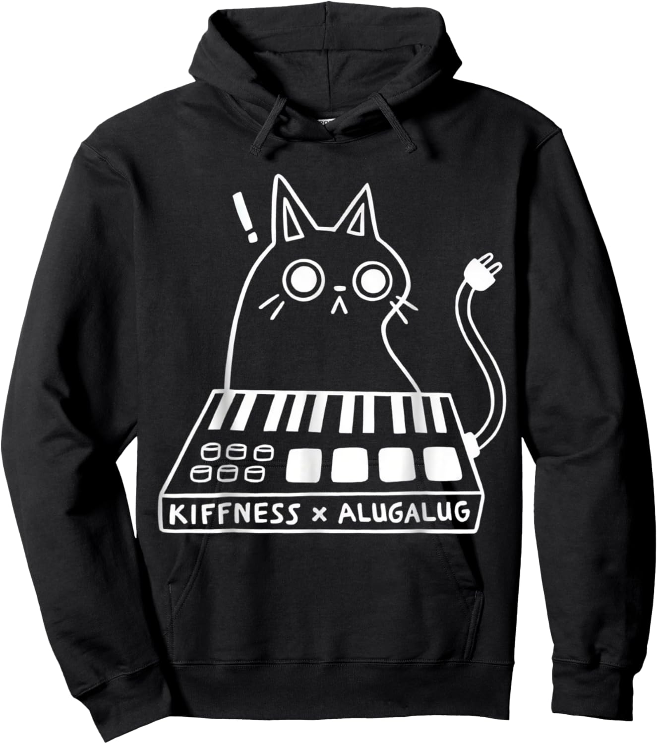Cat Kiffness X Alugalug Men Women Hoodie - Hoodie | Black