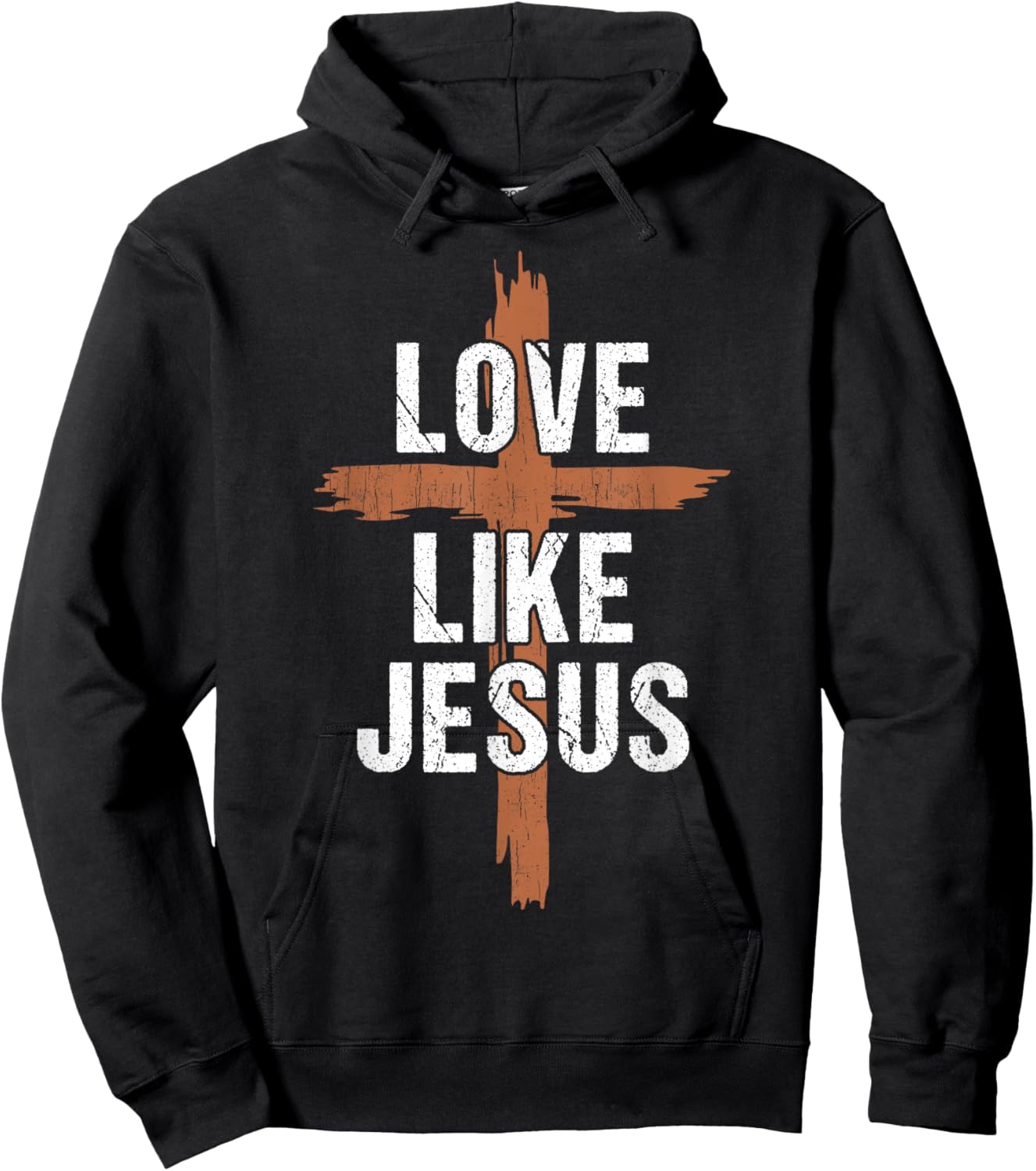 Men Love Like Jesus-Shirt Christian Religious You Heart God Hoodie - Hoodie | Black