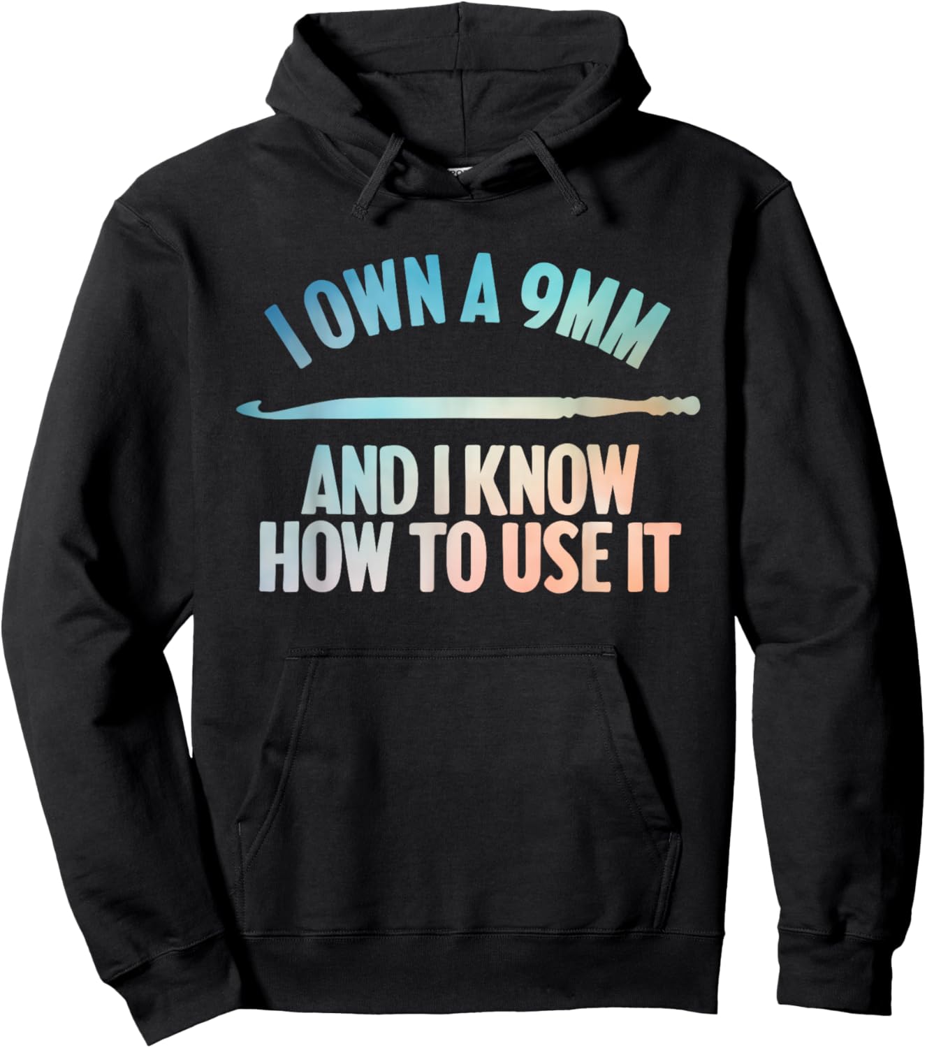 Funny Crocheting Art Women Crocheter Crochet Lover Hoodie - Hoodie | Black