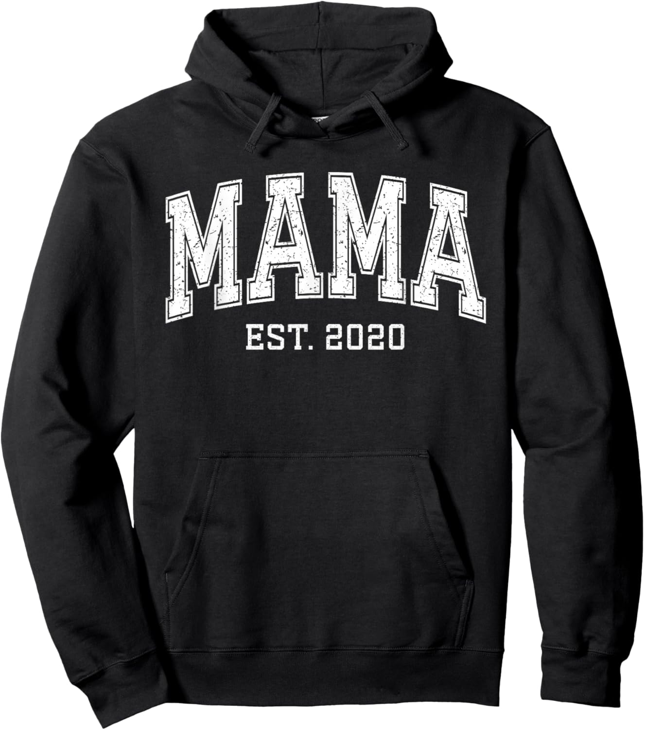 Mama Est 2020 Custom Mom Personalized Mothers Day Customized Hoodie - Hoodie | Black