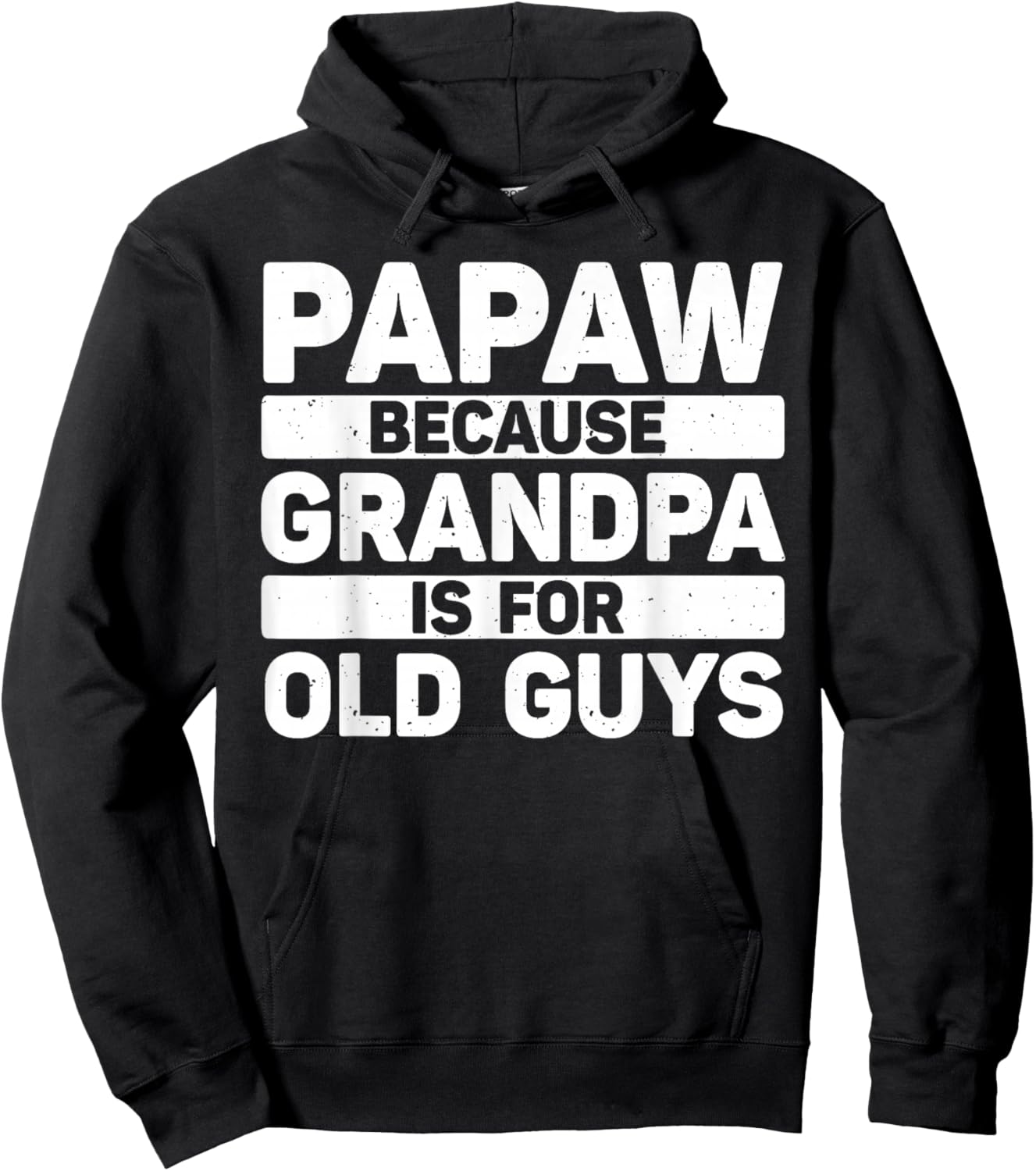 Papaw Design For Grandpa From Grandkids Father's Day Papaw Hoodie - Hoodie | Black