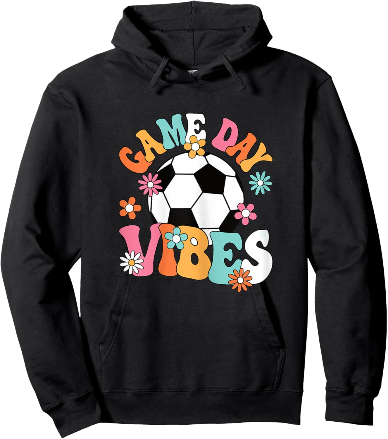 Soccer Game Day Soccer Player Women Girls Hoodie - Hoodie | Black