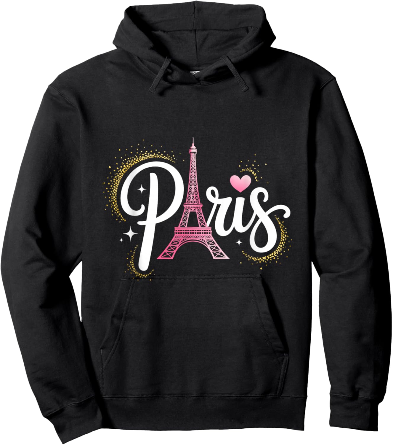 Eiffel Tower Paris Travel France Souvenir Hoodie - Hoodie | Black