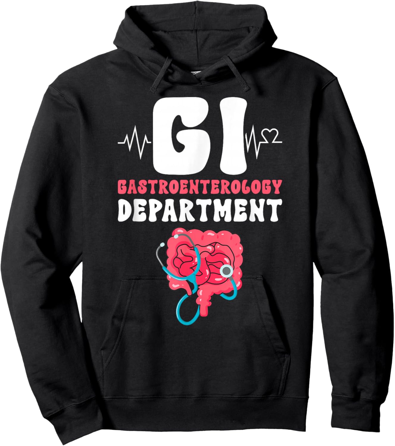 GI Gastroenterology Department GI Nurse Gastro Nurse Hoodie - Hoodie | Black