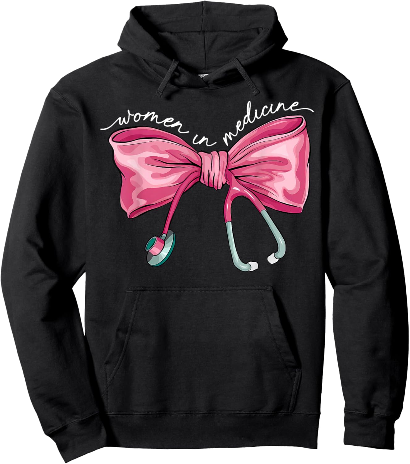 Coquette Bow In Medicine Internal Medicine Female Dr Hoodie - Hoodie | Black