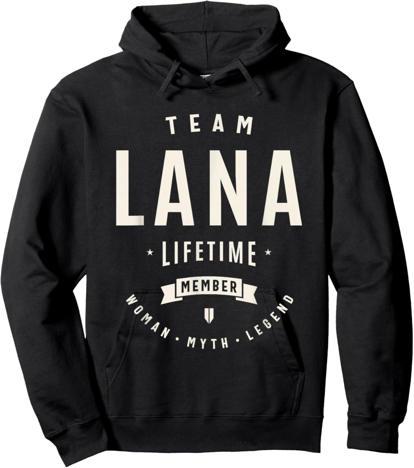 Team Lana Lifetime Member Funny Name Lana Hoodie - Hoodie | Black