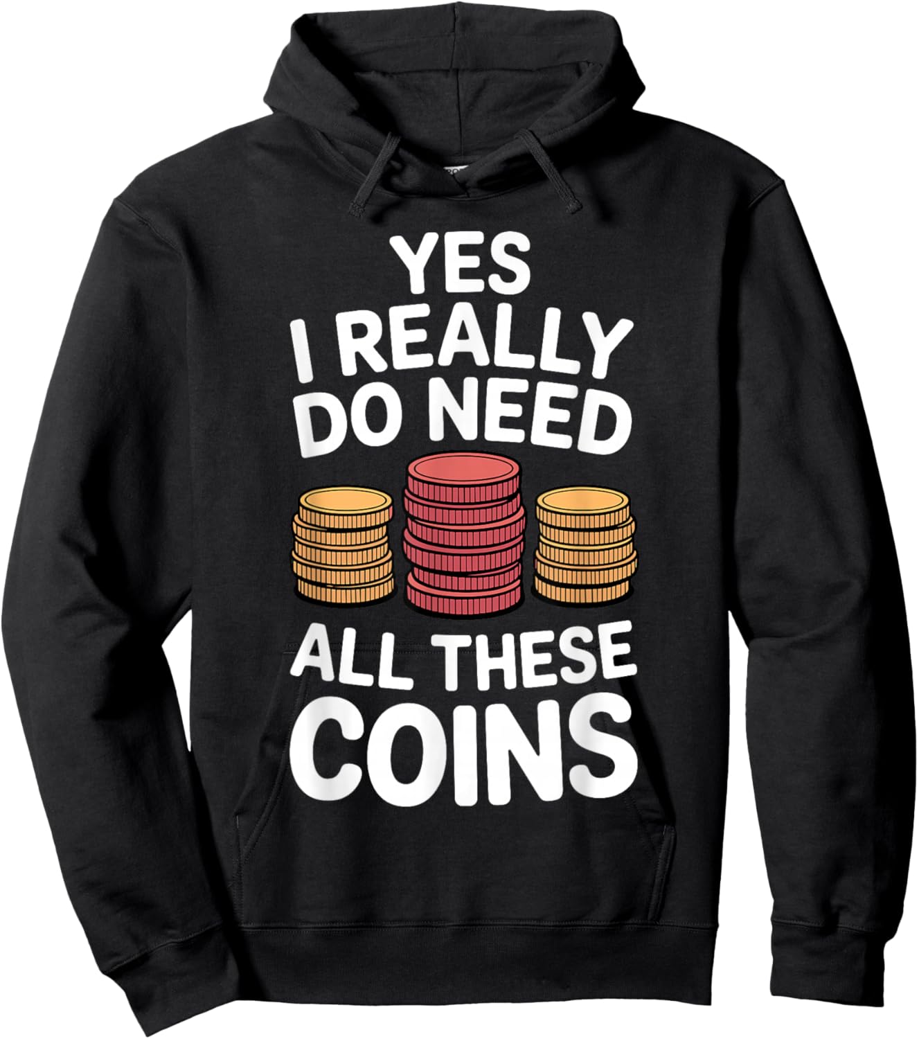 Funny Coin Collector Art Women Coin Collecting Lover Hoodie - Hoodie | Black