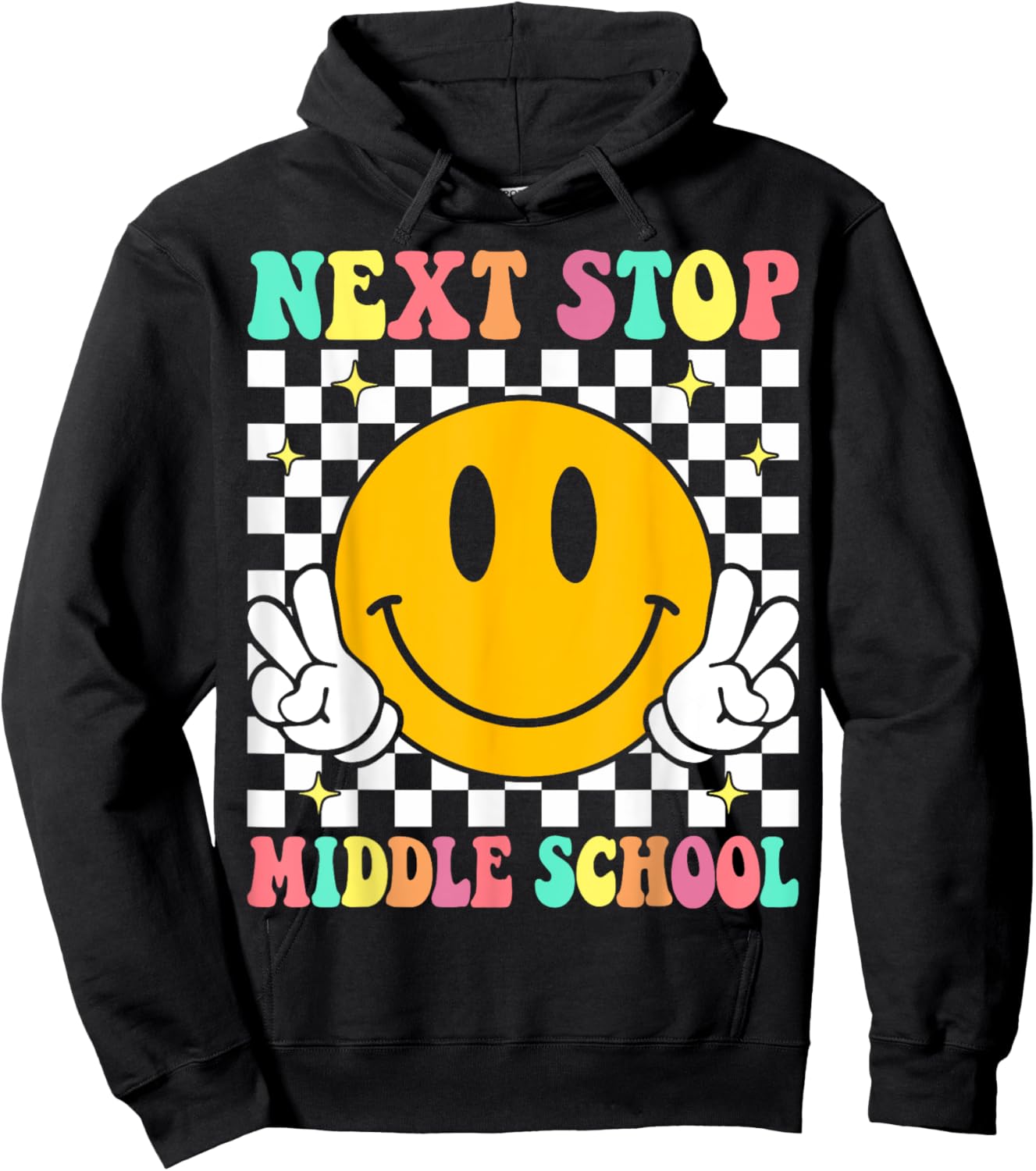 Next Stop Middle School Elementary School Graduation 2025 Hoodie - Hoodie | Black