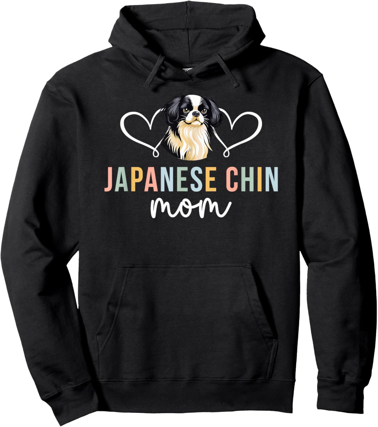 Japanese Chin Mom Japanese Chin Owner Japanese Chin Lover Hoodie - Hoodie | Black